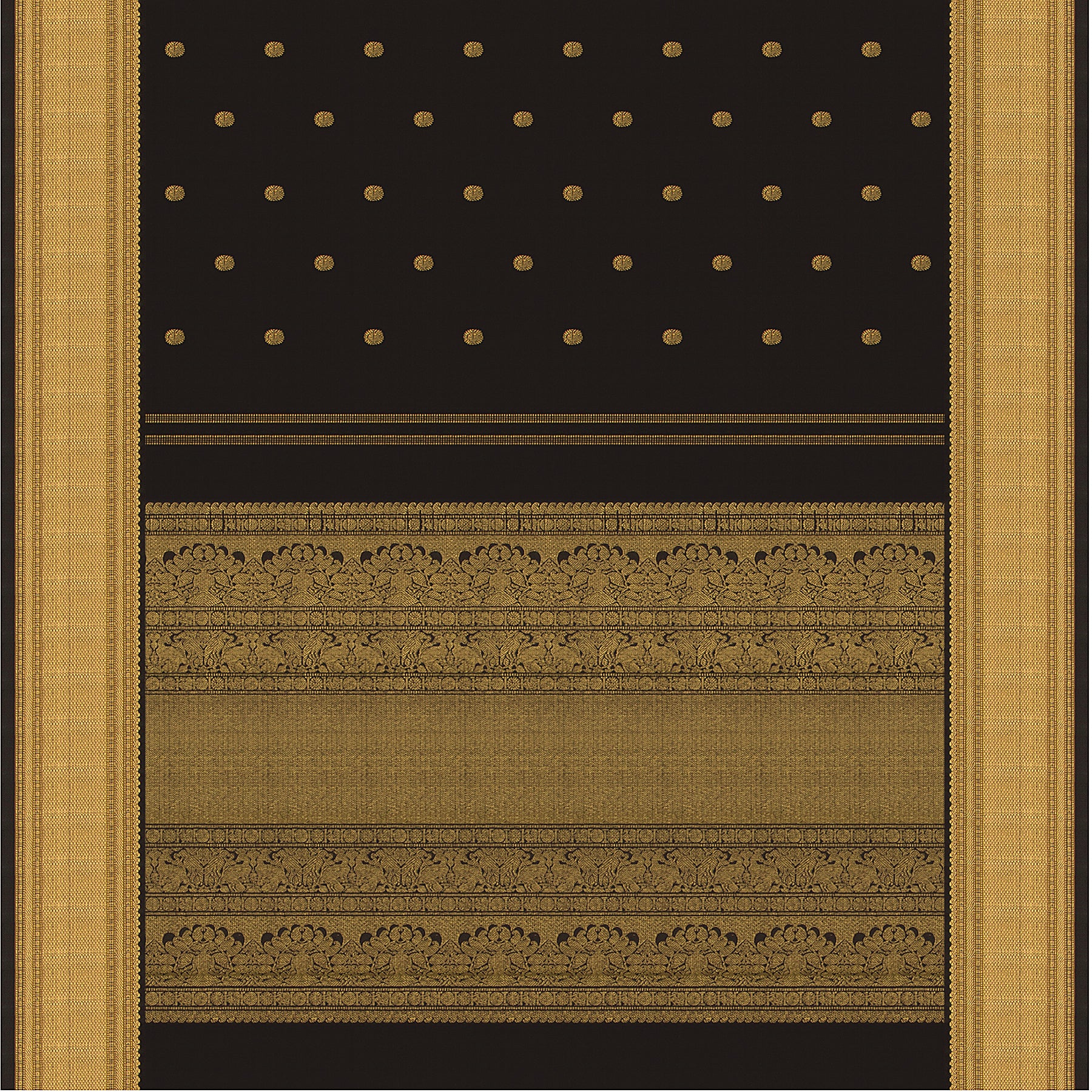 Kanakavalli Kanjivaram Silk Sari 23-040-HS001-11553 - Full View