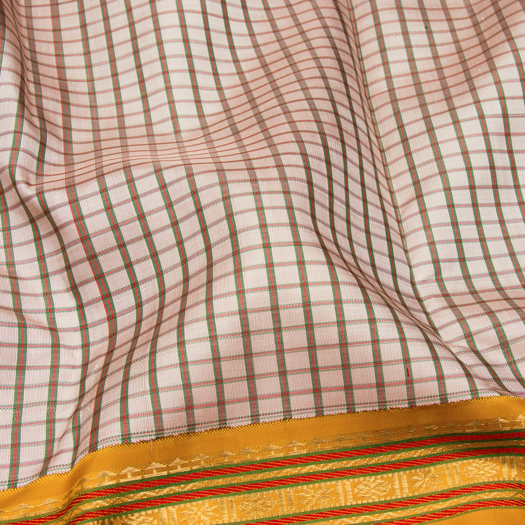 Kanakavalli Kanjivaram Silk Sari 23-040-HS001-11558 - Fabric View
