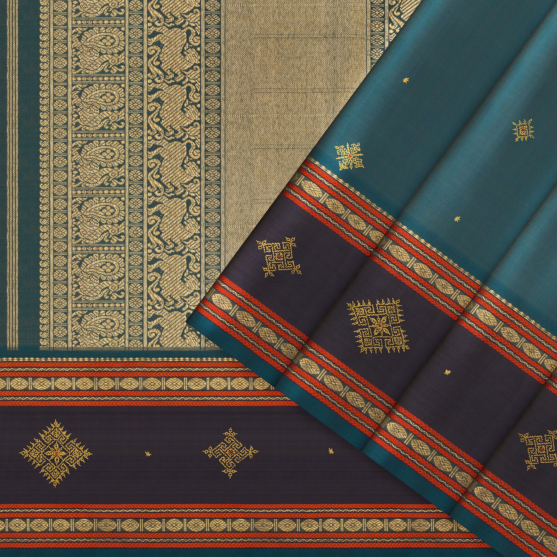 Kanakavalli Kanjivaram Silk Sari 23-040-HS001-11563 - Cover View