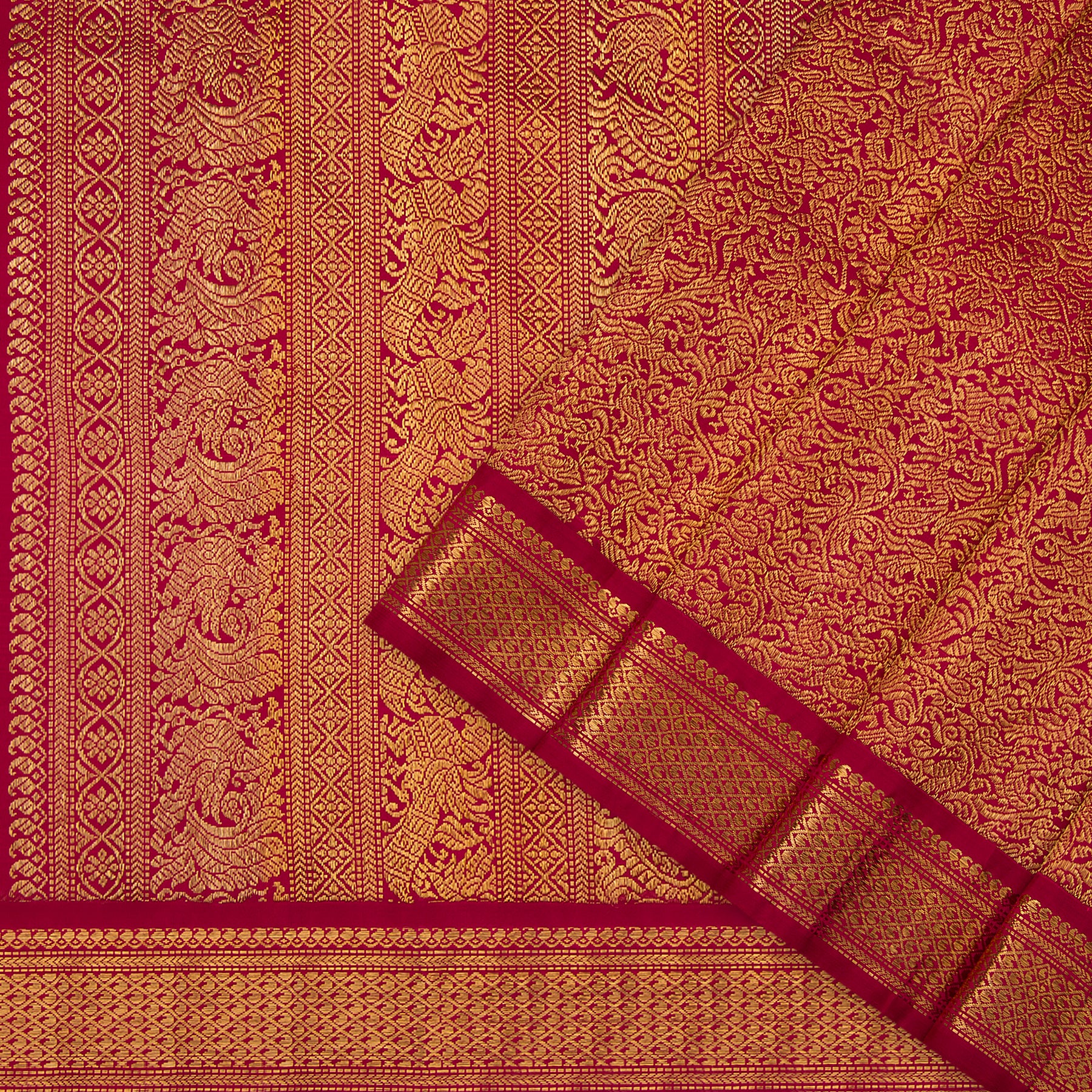 Kanakavalli Kanjivaram Silk Sari 23-040-HS001-11778 - Cover View
