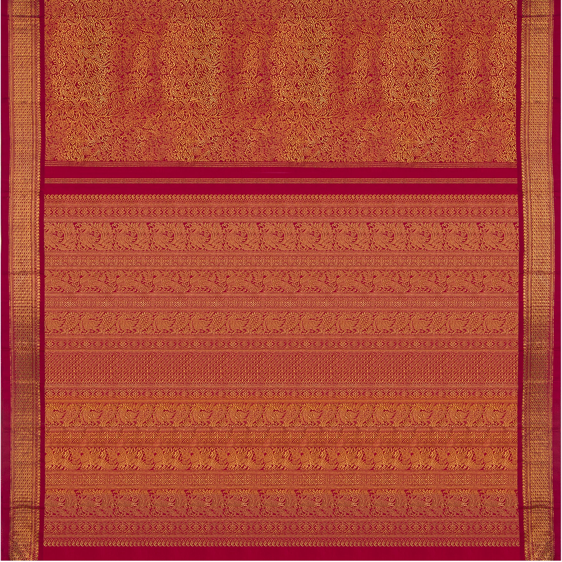 Kanakavalli Kanjivaram Silk Sari 23-040-HS001-11778 - Full View