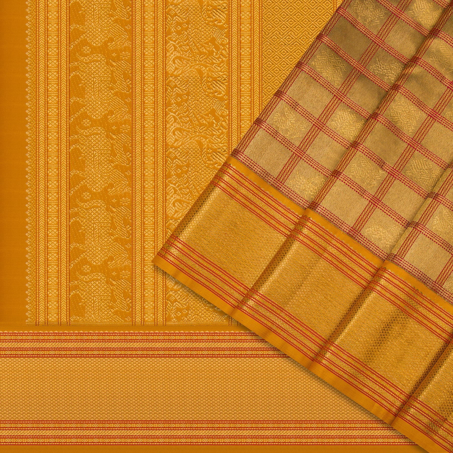 Kanakavalli Kanjivaram Silk Sari 23-040-HS001-11780 - Cover View