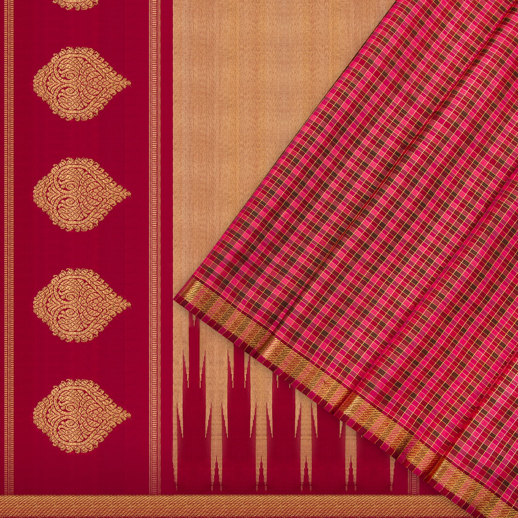 Kanakavalli Kanjivaram Silk Sari 23-040-HS001-12851 - Cover View