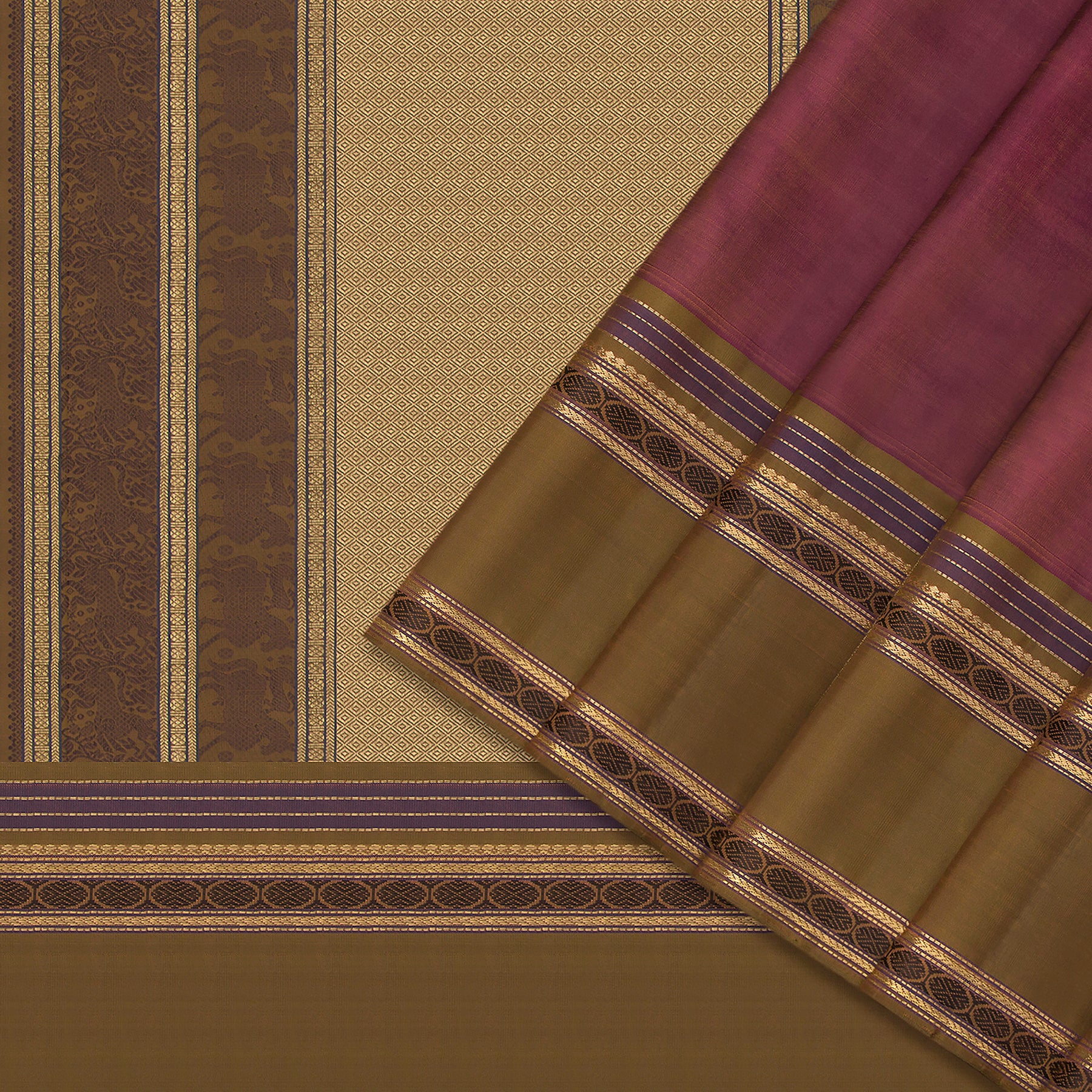 Kanakavalli Kanjivaram Silk Sari 23-040-HS001-12852 - Cover View