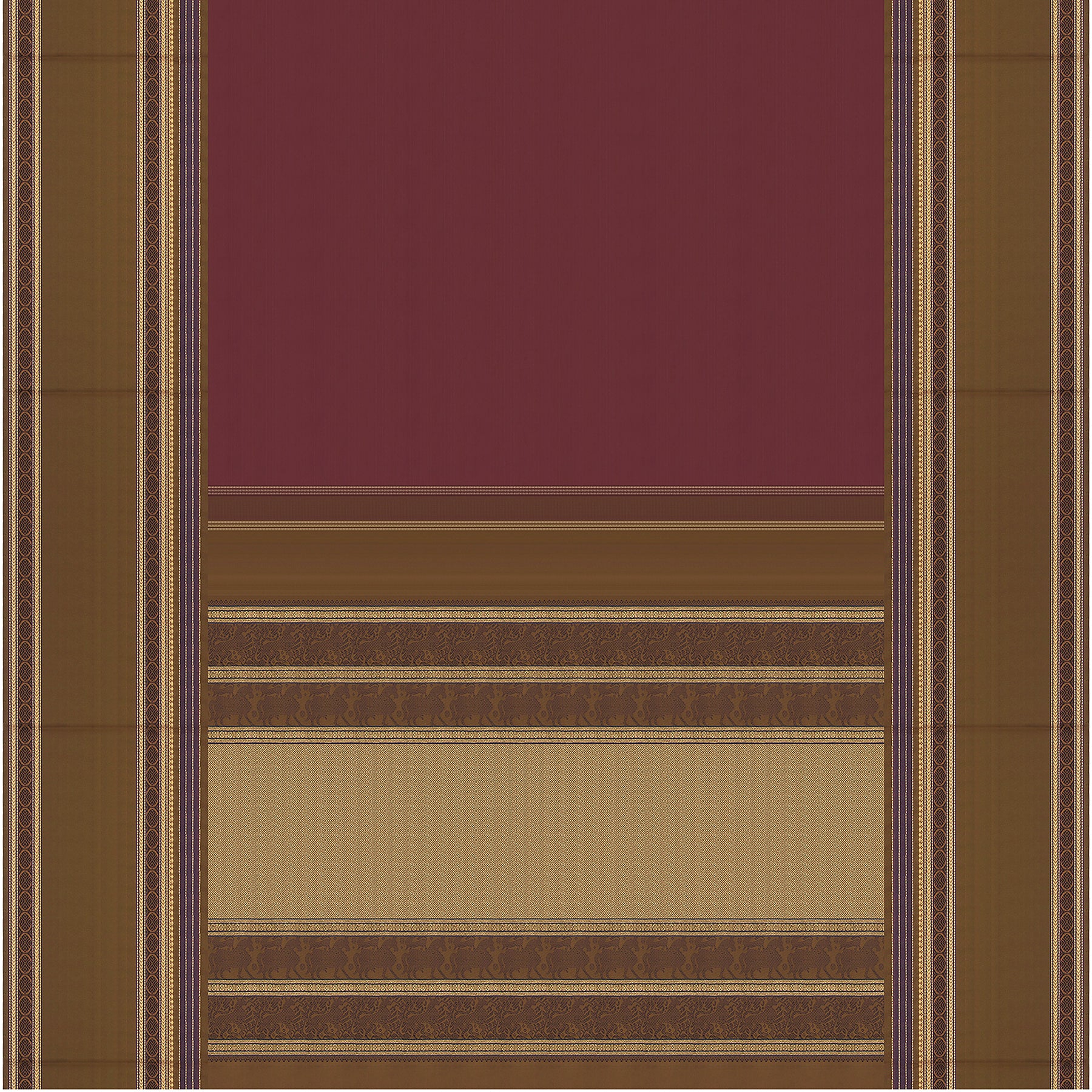 Kanakavalli Kanjivaram Silk Sari 23-040-HS001-12852 - Full View