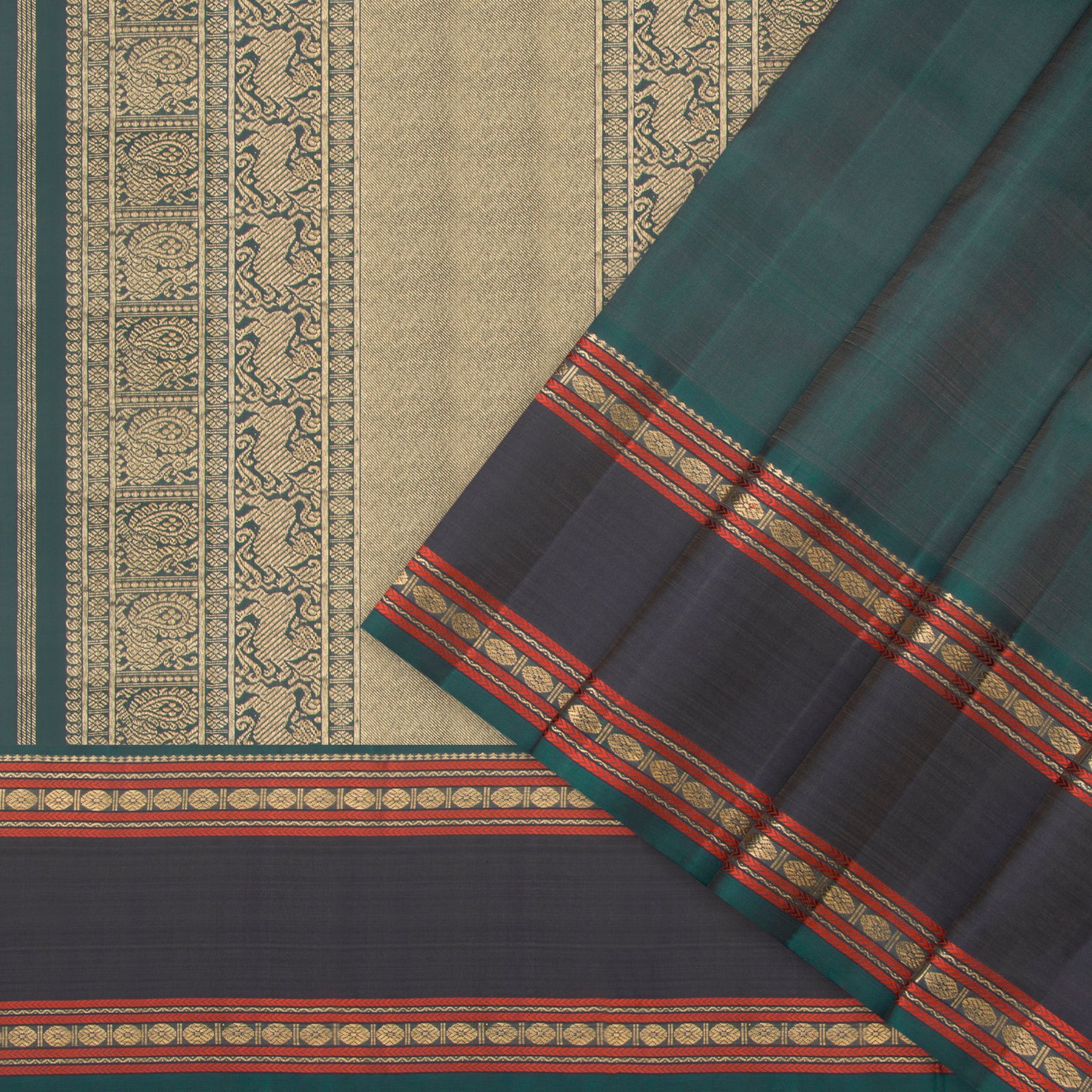 Kanakavalli Kanjivaram Silk Sari 23-040-HS001-12859 - Cover View