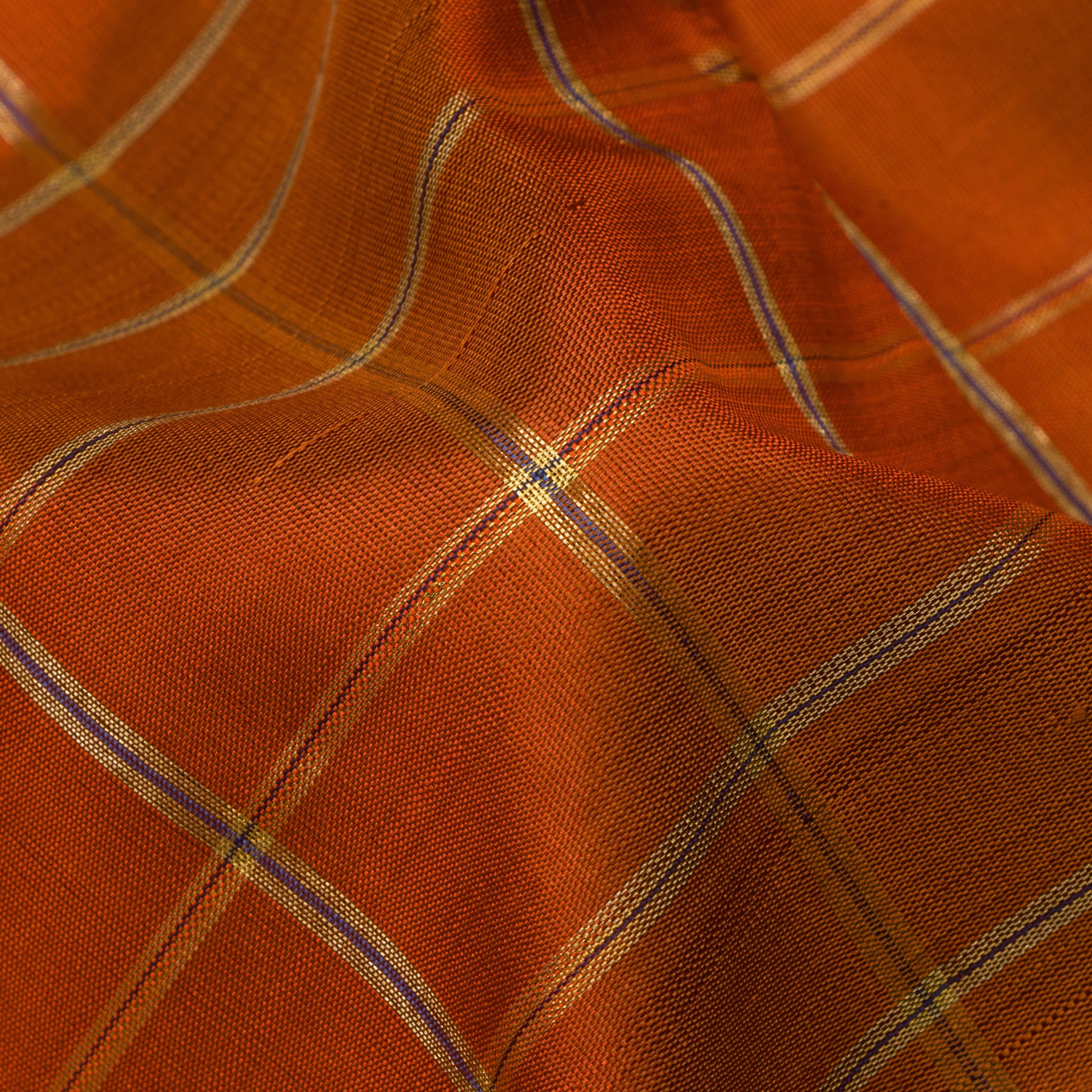 Kanakavalli Kanjivaram Silk Sari 23-040-HS001-12860 - Fabric View