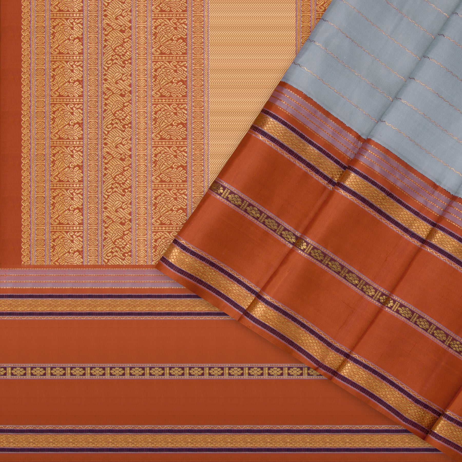 Kanakavalli Kanjivaram Silk Sari 23-040-HS001-12876 - Cover View