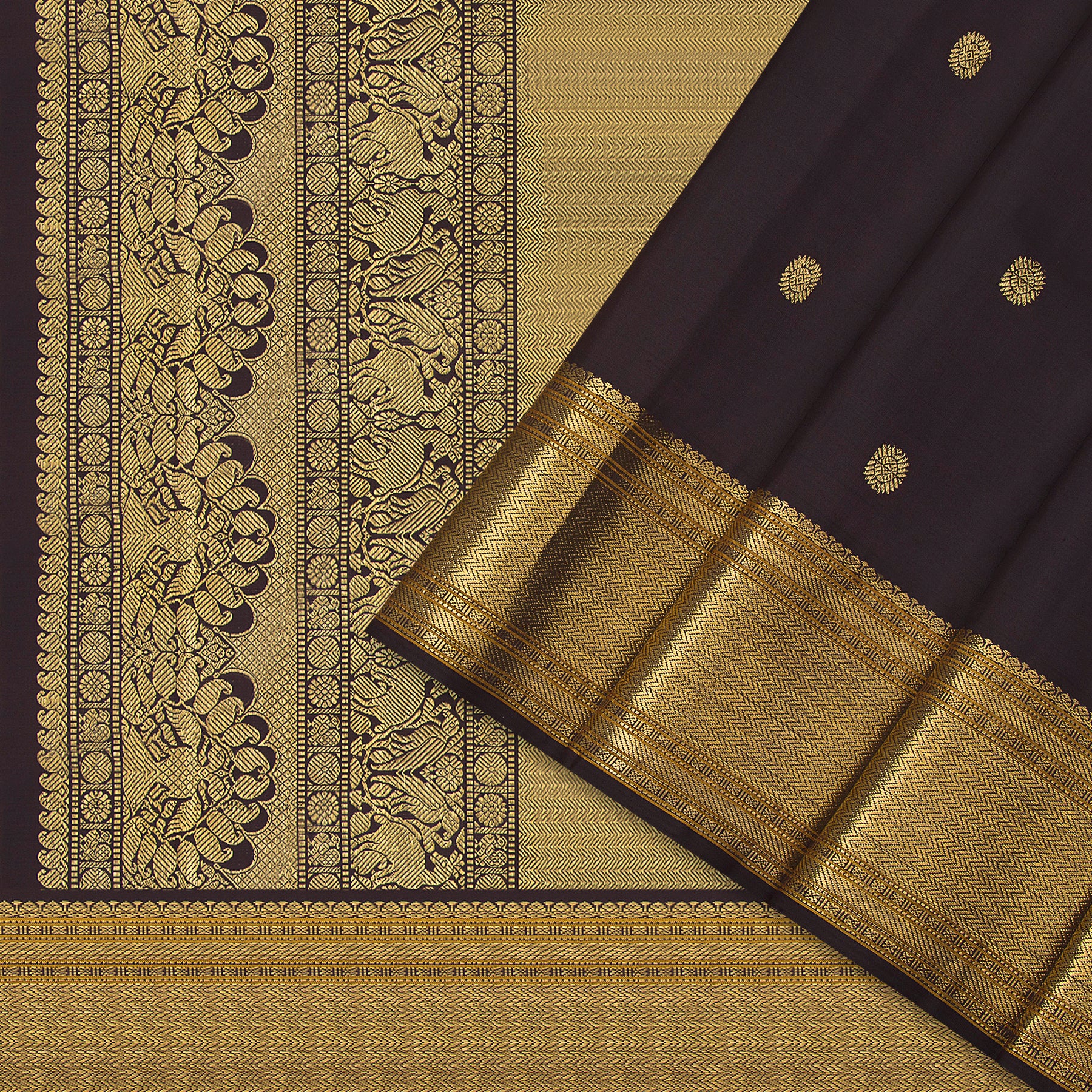 Kanakavalli Kanjivaram Silk Sari 23-040-HS001-12883 - Cover View