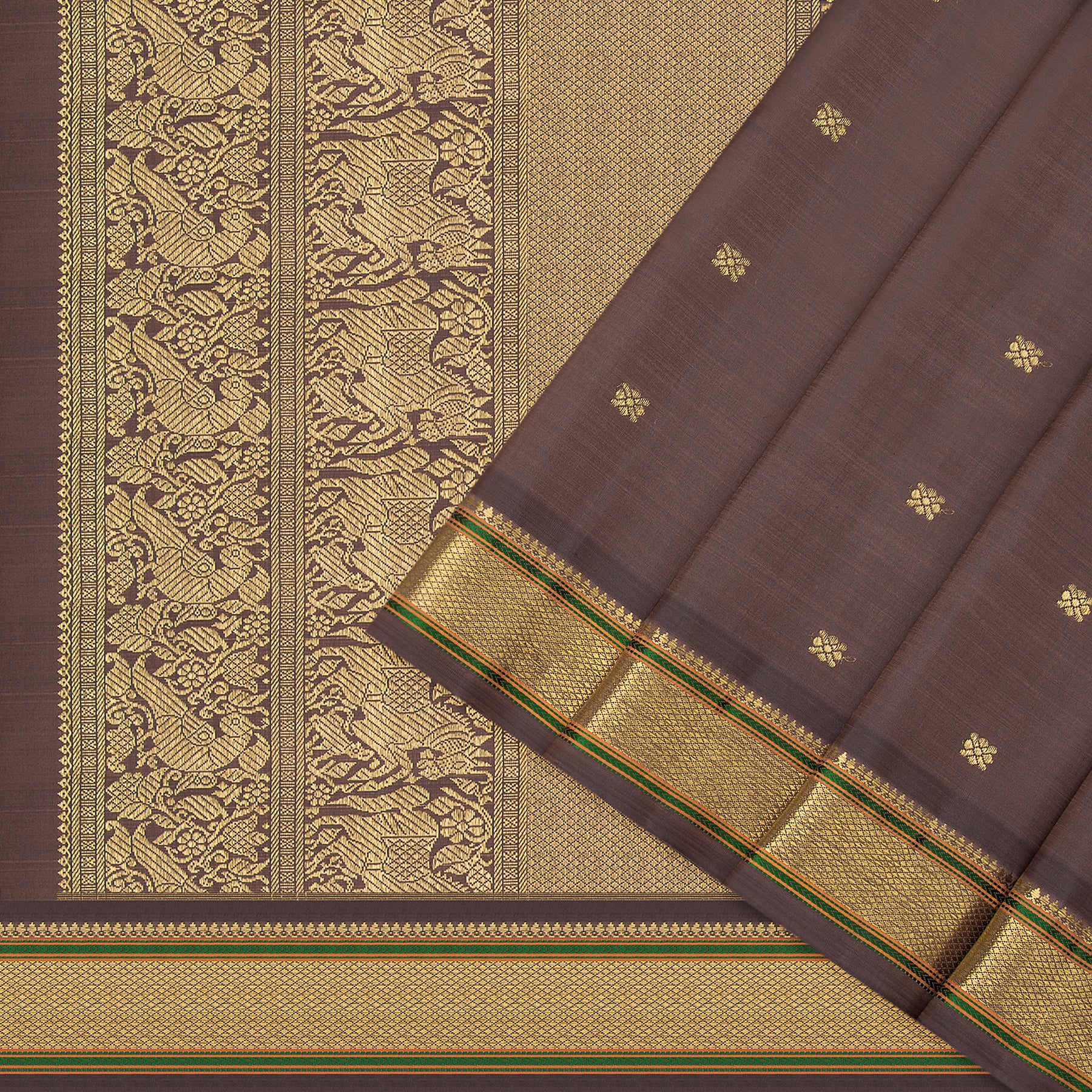 Kanakavalli Kanjivaram Silk Sari 23-040-HS001-12891 - Cover View