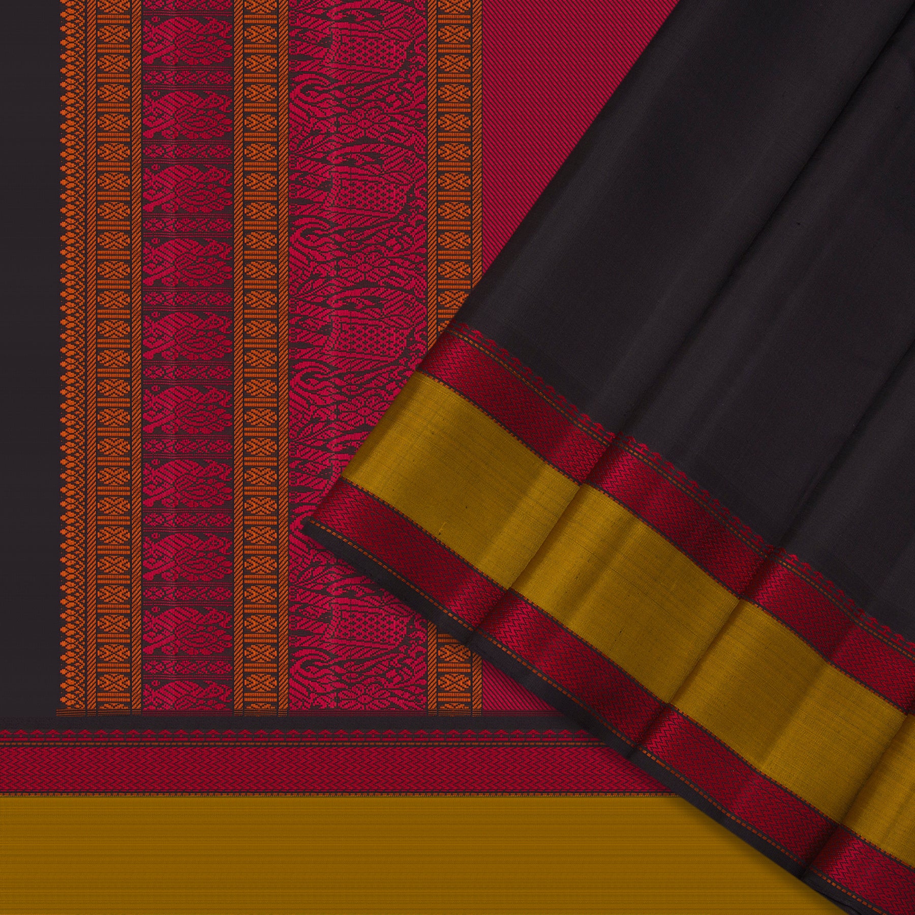 Kanakavalli Kanjivaram Silk Sari 23-040-HS001-12898 - Cover View