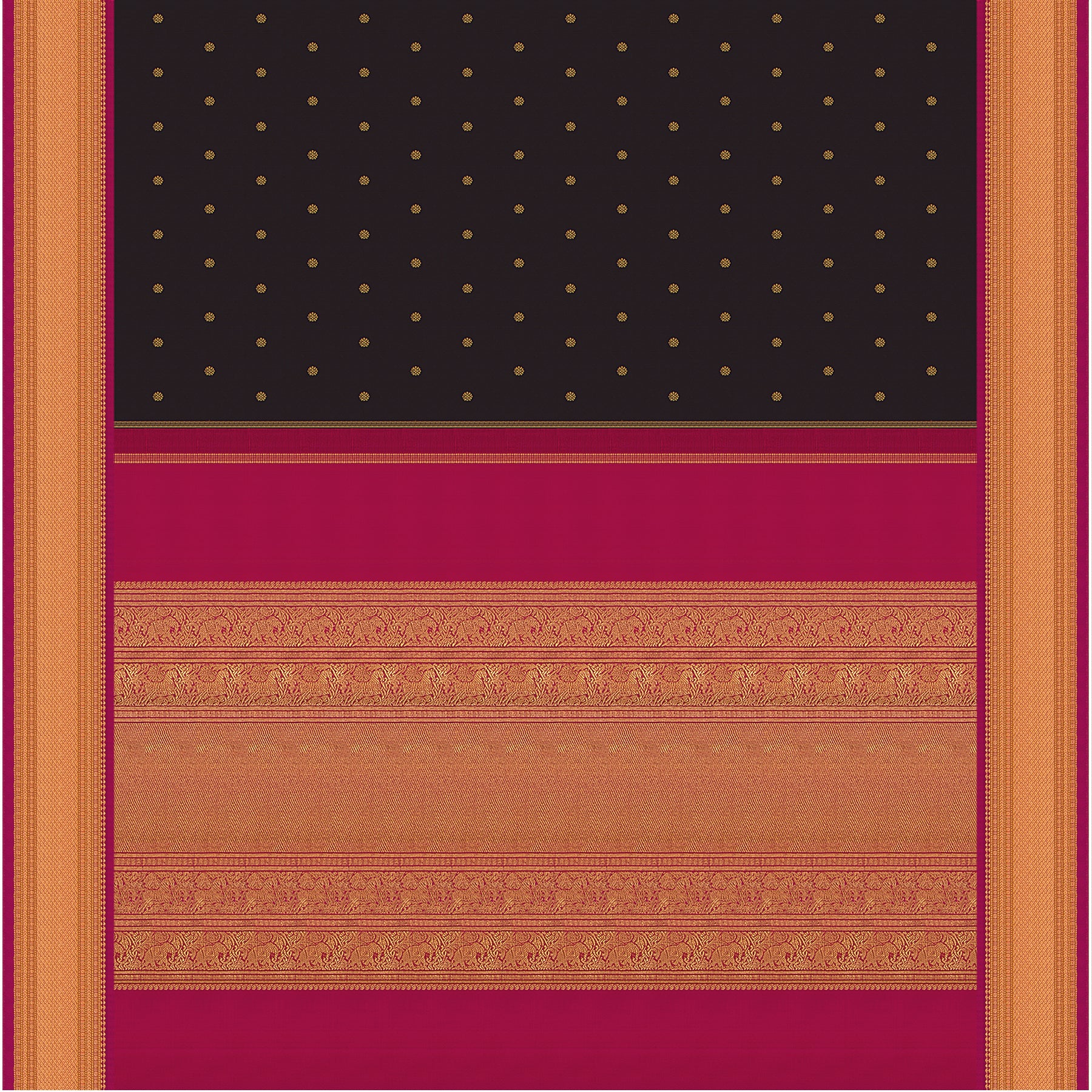 Kanakavalli Kanjivaram Silk Sari 23-040-HS001-14112 - Full View