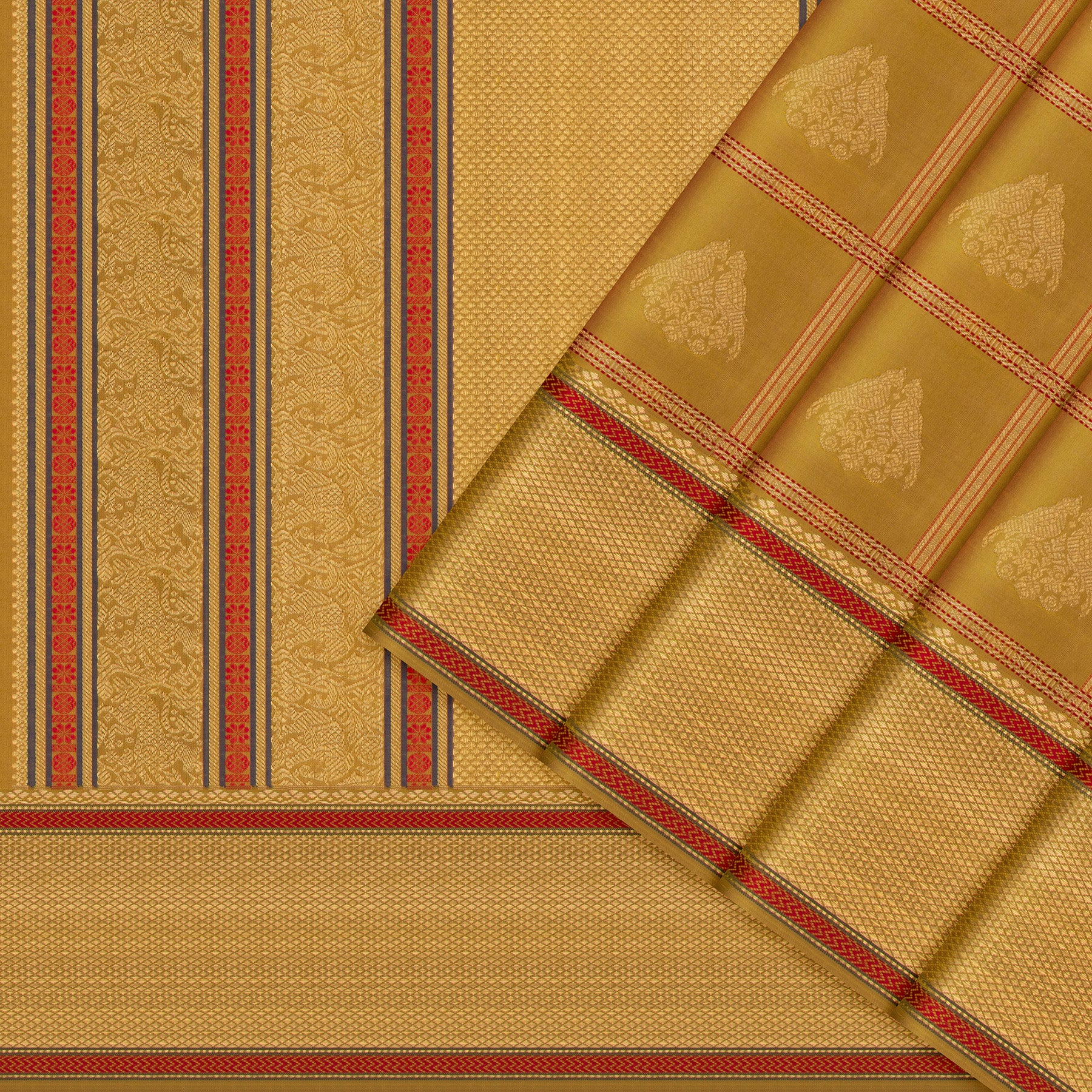 Kanakavalli Kanjivaram Silk Sari 23-040-HS001-14119 - Cover View