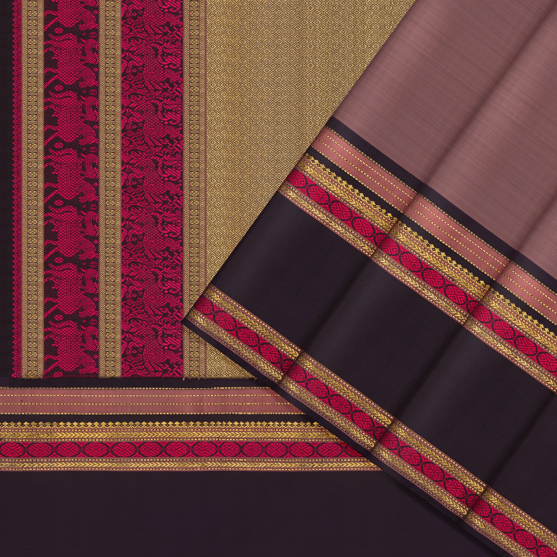 Kanakavalli Kanjivaram Silk Sari 23-040-HS001-14542 - Cover View