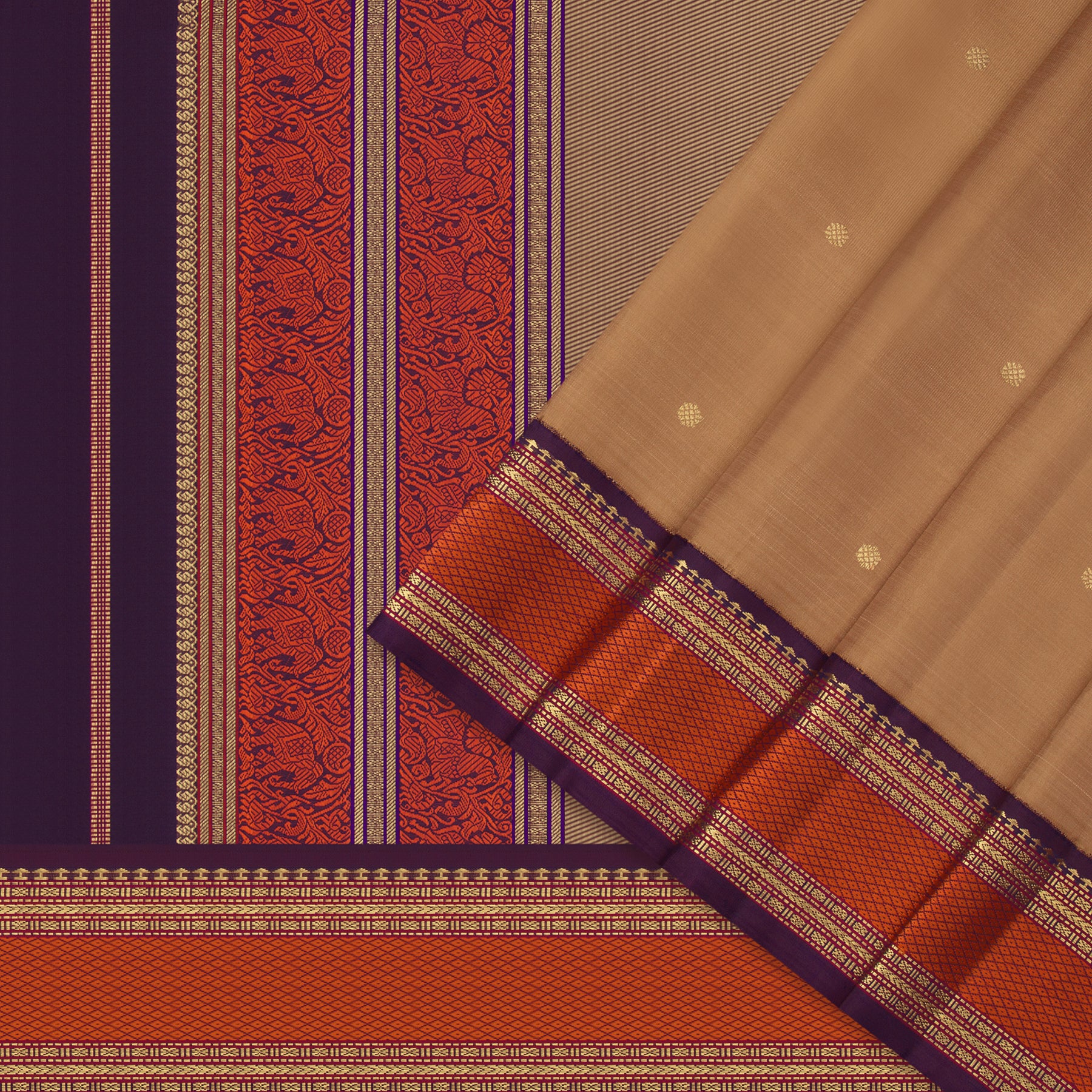 Kanakavalli Kanjivaram Silk Sari 23-040-HS001-14553 - Cover View