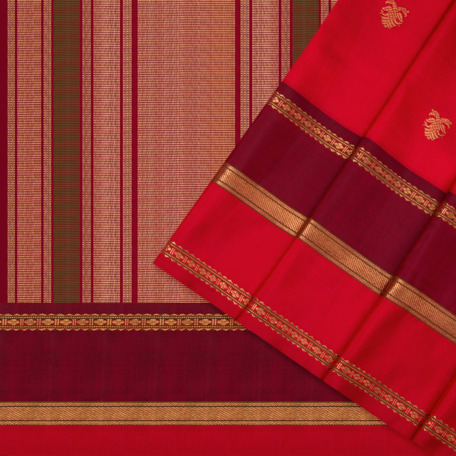 Kanakavalli Kanjivaram Silk Sari 23-041-HS001-00885 - Cover View