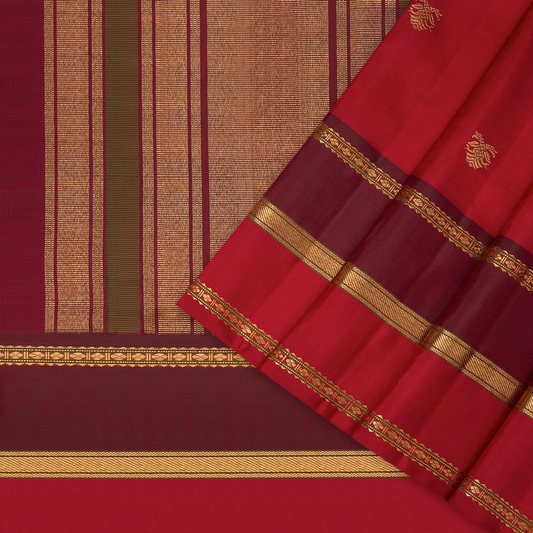 Kanakavalli Kanjivaram Silk Sari 23-041-HS001-00886 - Cover View