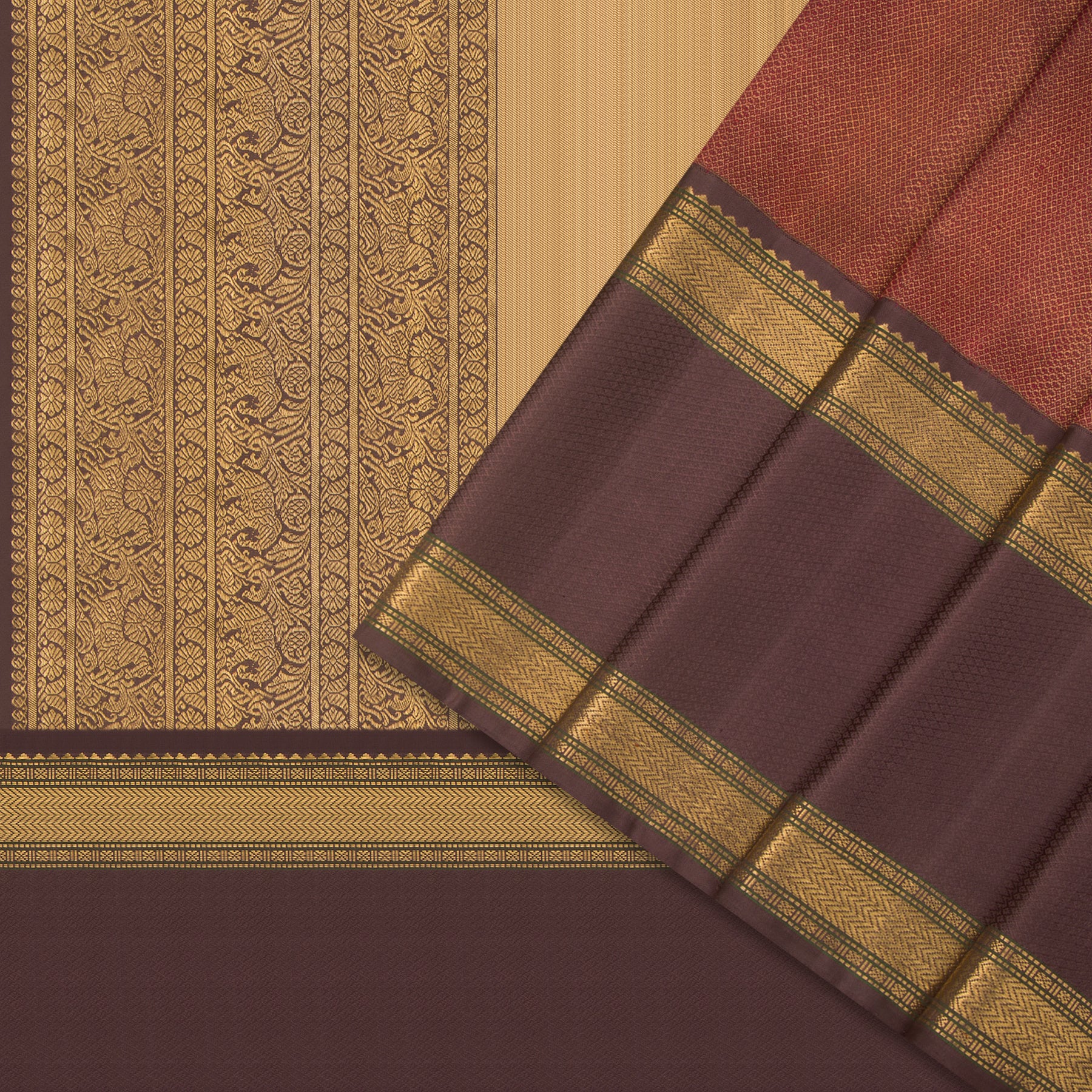 Kanakavalli Kanjivaram Silk Sari 23-041-HS001-02422 - Cover View