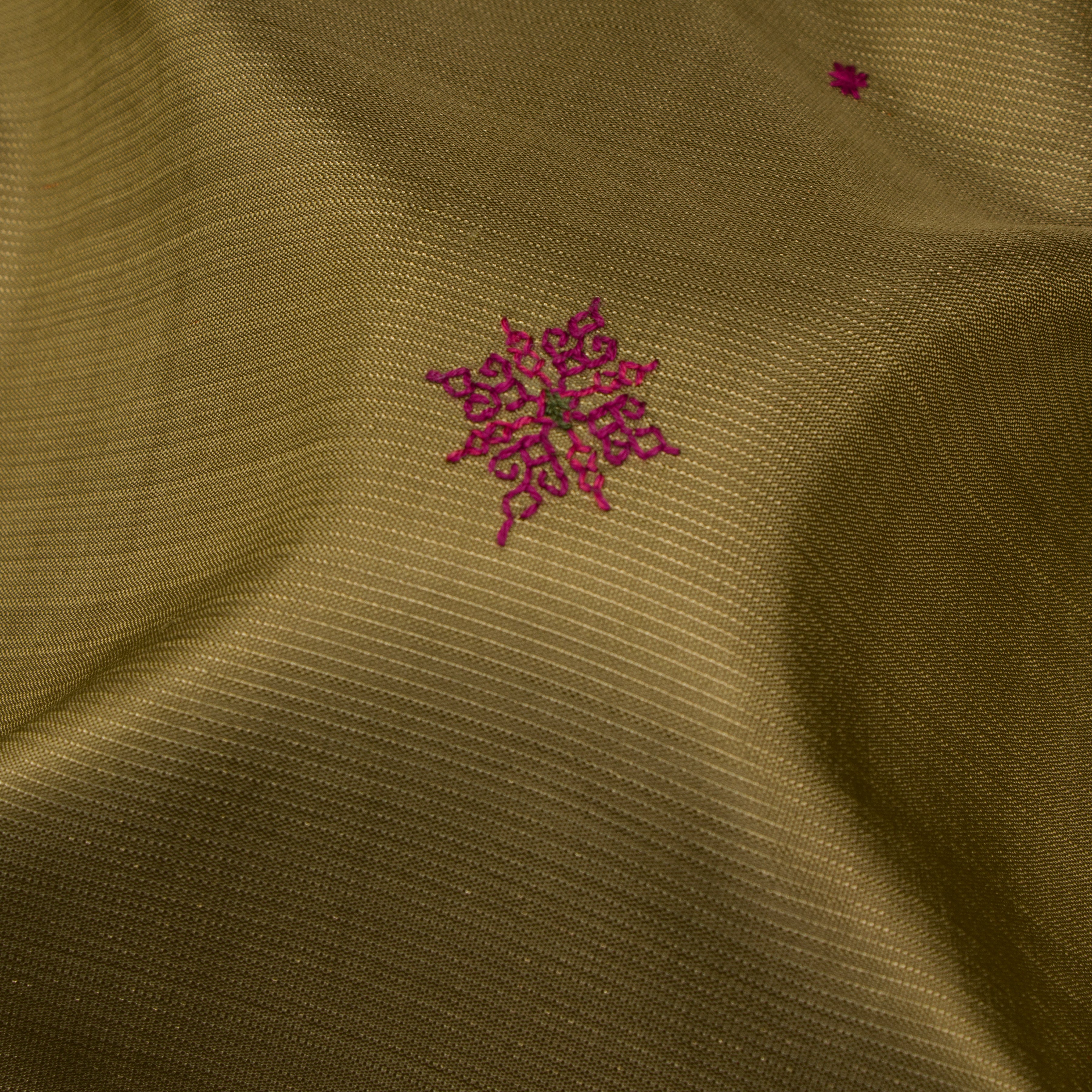 Kanakavalli X Kasuti Kanjivaram Silk Sari 23-041-HS001-04569 - Fabric View