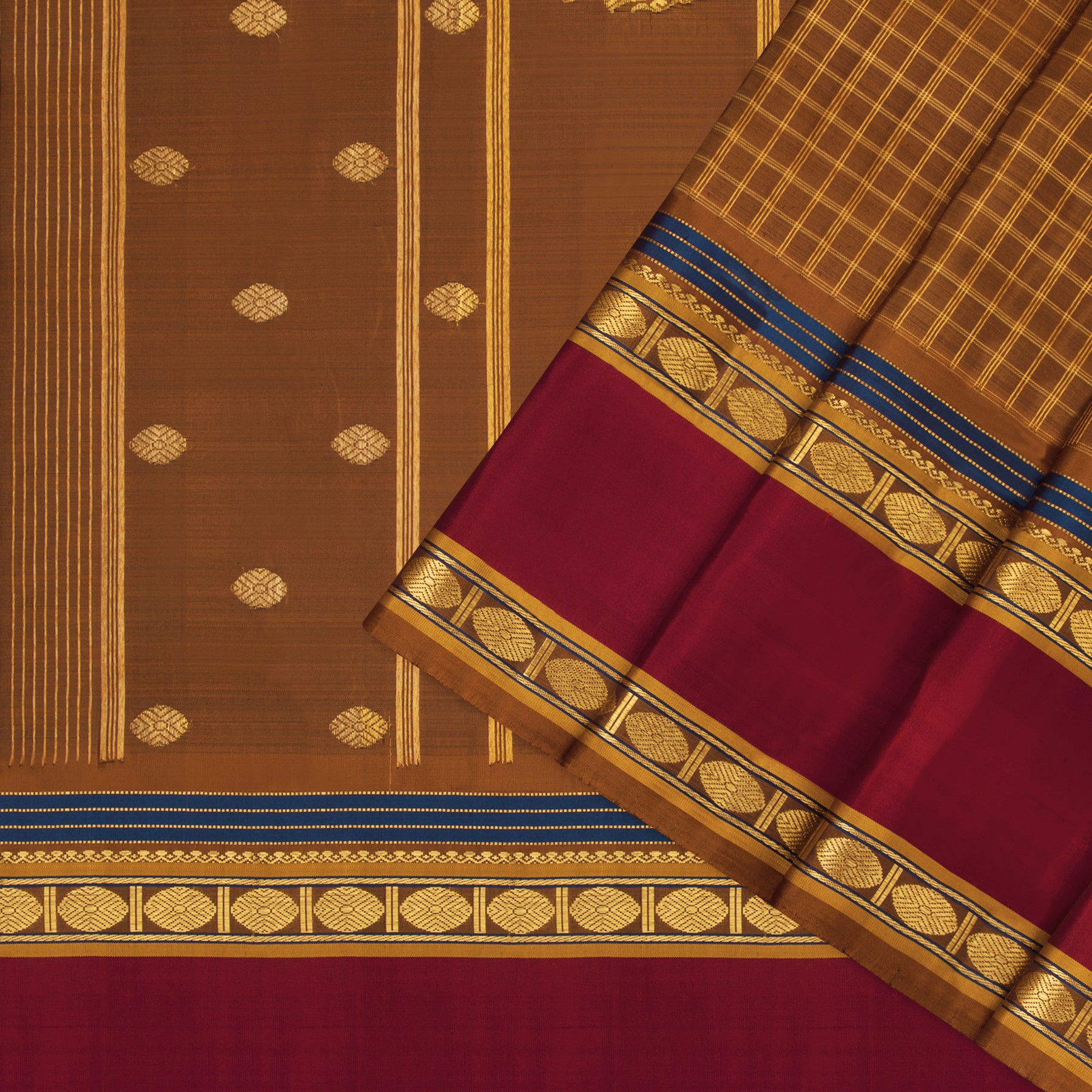 Kanakavalli Kanjivaram Silk Sari 23-041-HS001-04571 - Cover View