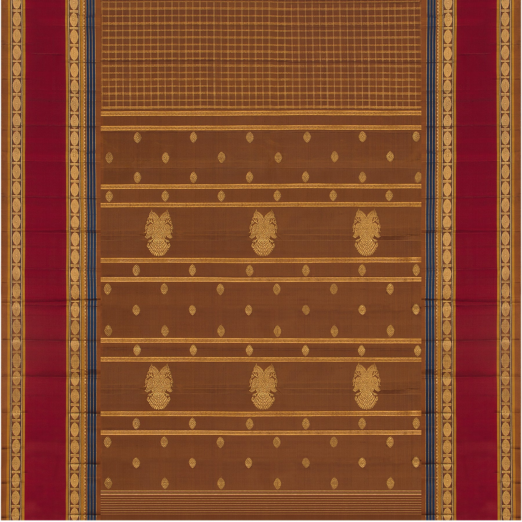 Kanakavalli Kanjivaram Silk Sari 23-041-HS001-04571 - Full View