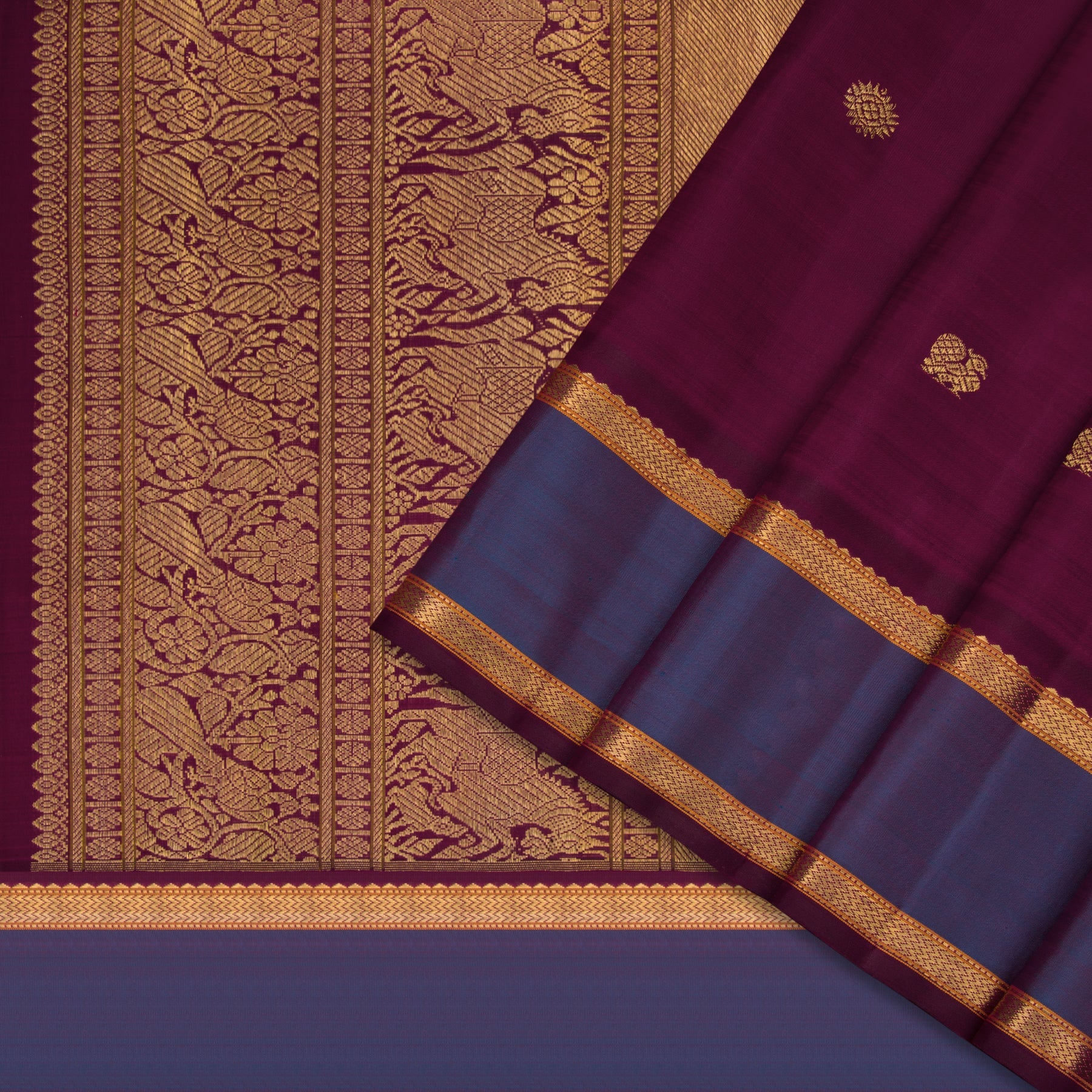 Kanakavalli Kanjivaram Silk Sari 23-041-HS001-06208 - Cover View