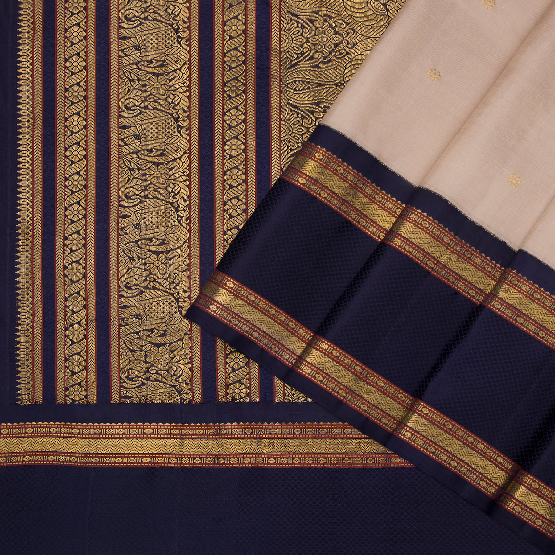 Kanakavalli Kanjivaram Silk Sari 23-041-HS001-07246 - Cover View