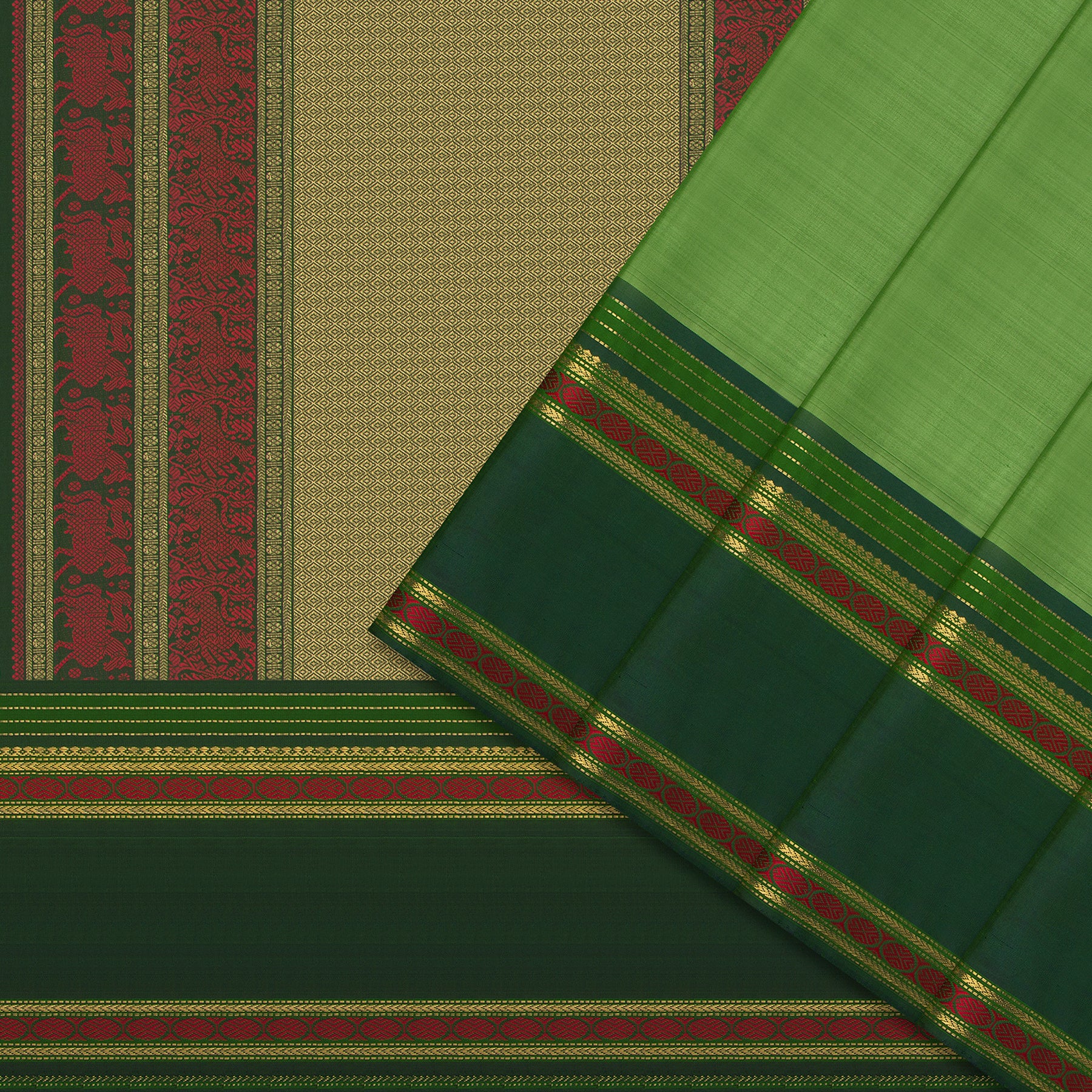 Kanakavalli Kanjivaram Silk Sari 23-041-HS001-07263 - Cover View