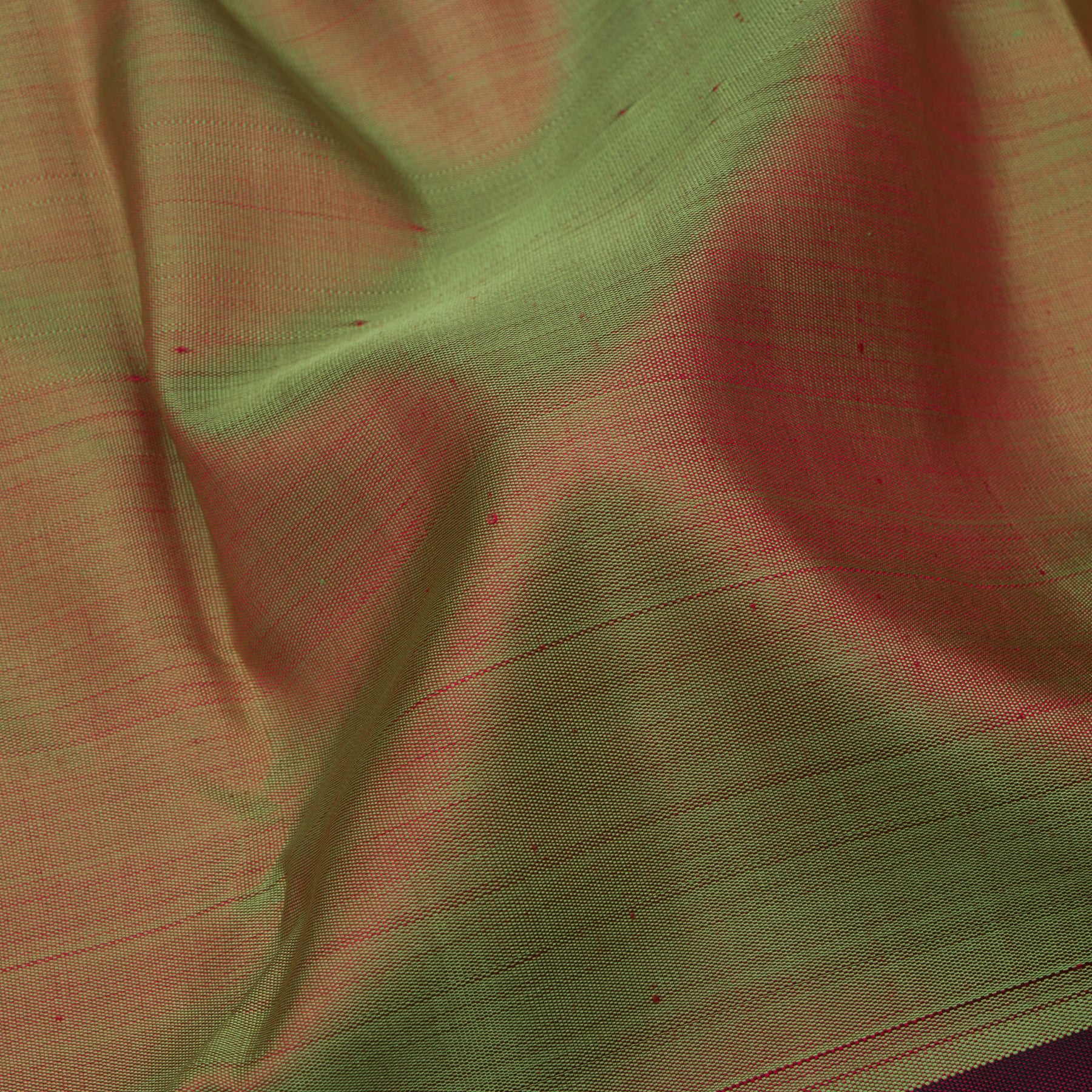 Kanakavalli Kanjivaram Silk Sari 23-041-HS001-09246 - Fabric View