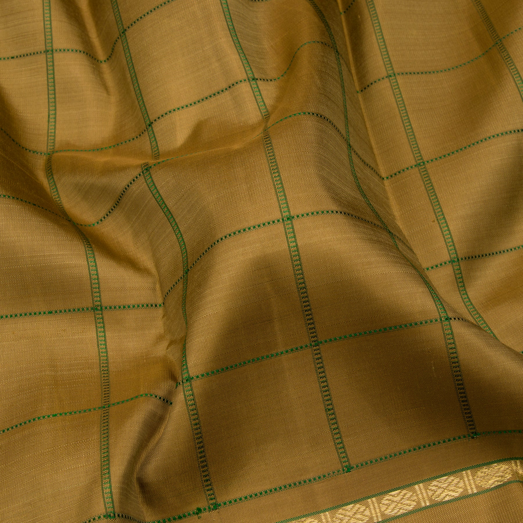 Kanakavalli Kanjivaram Silk Sari 23-041-HS001-09249 - Fabric View