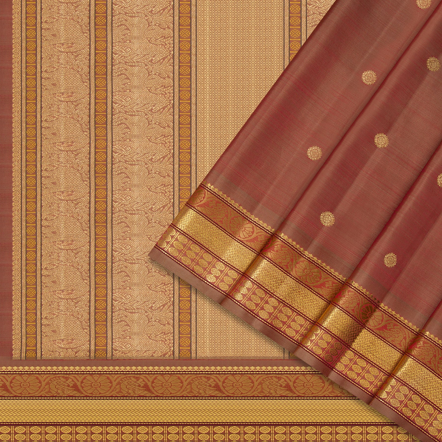 Kanakavalli Kanjivaram Silk Sari 23-041-HS001-09254 - Cover View