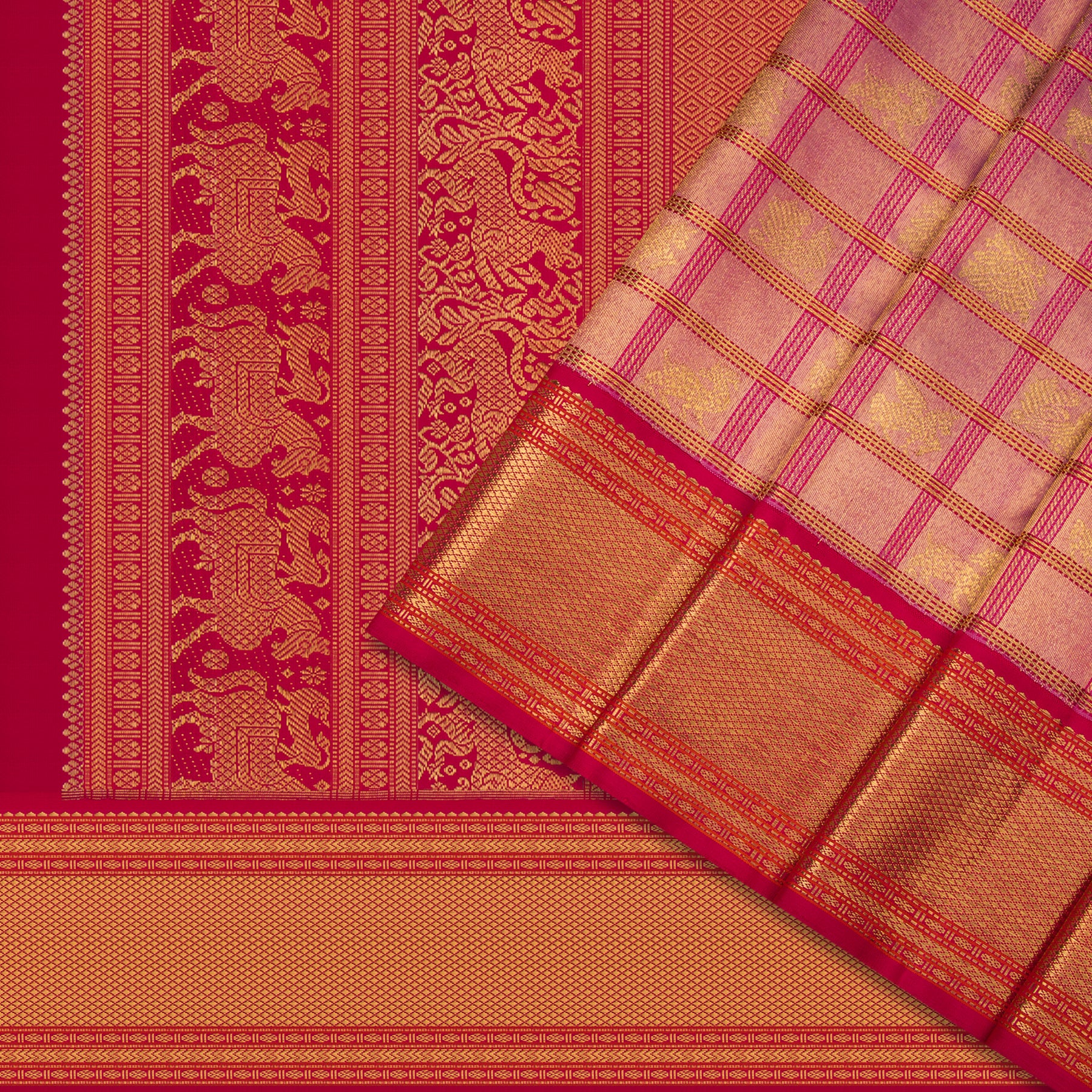 Kanakavalli Kanjivaram Silk Sari 23-041-HS001-10285 - Cover View