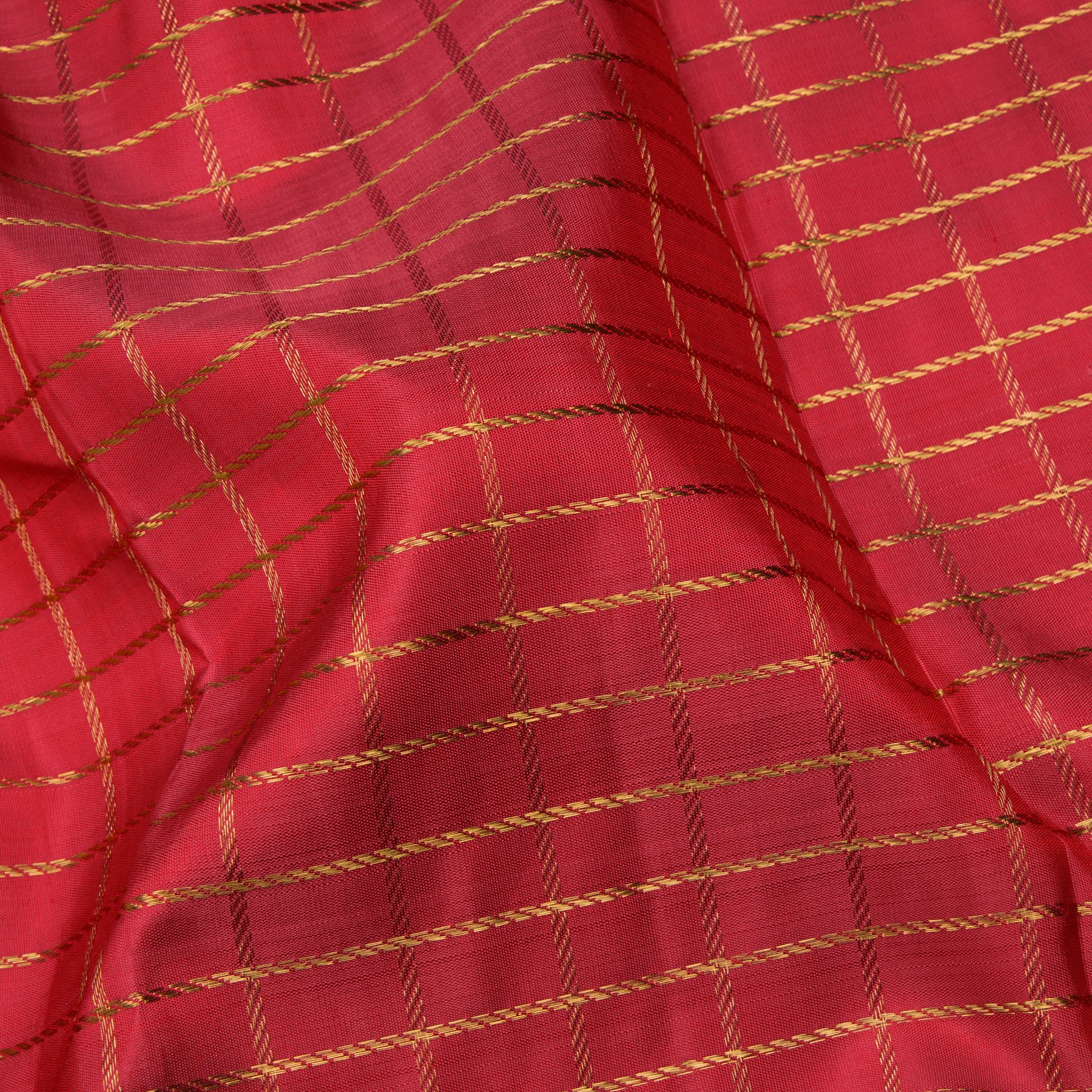 Kanakavalli Kanjivaram Silk Sari 23-041-HS001-10295 - Fabric View