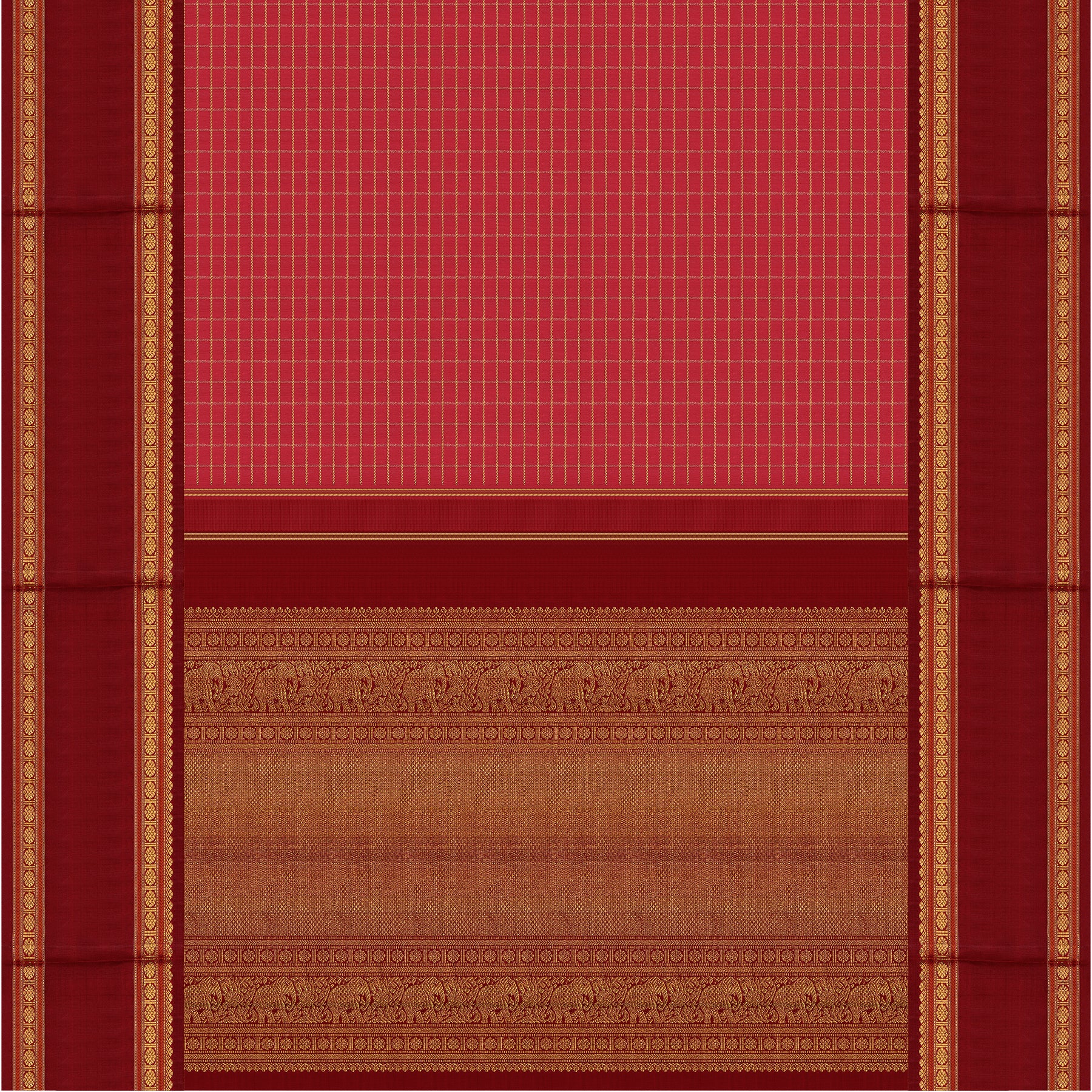 Kanakavalli Kanjivaram Silk Sari 23-041-HS001-10295 - Full View