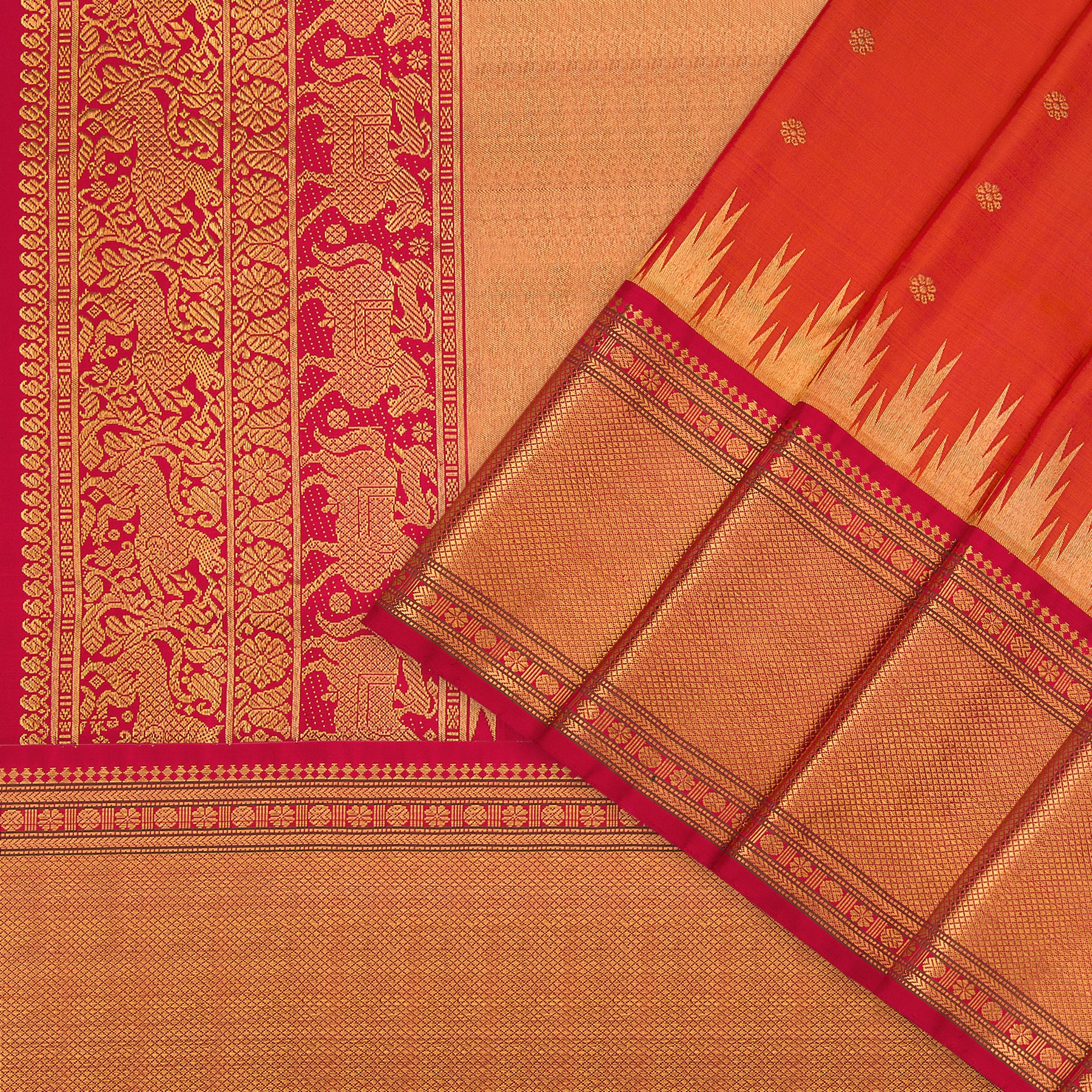 Kanakavalli Kanjivaram Silk Sari 23-041-HS001-11069 - Cover View