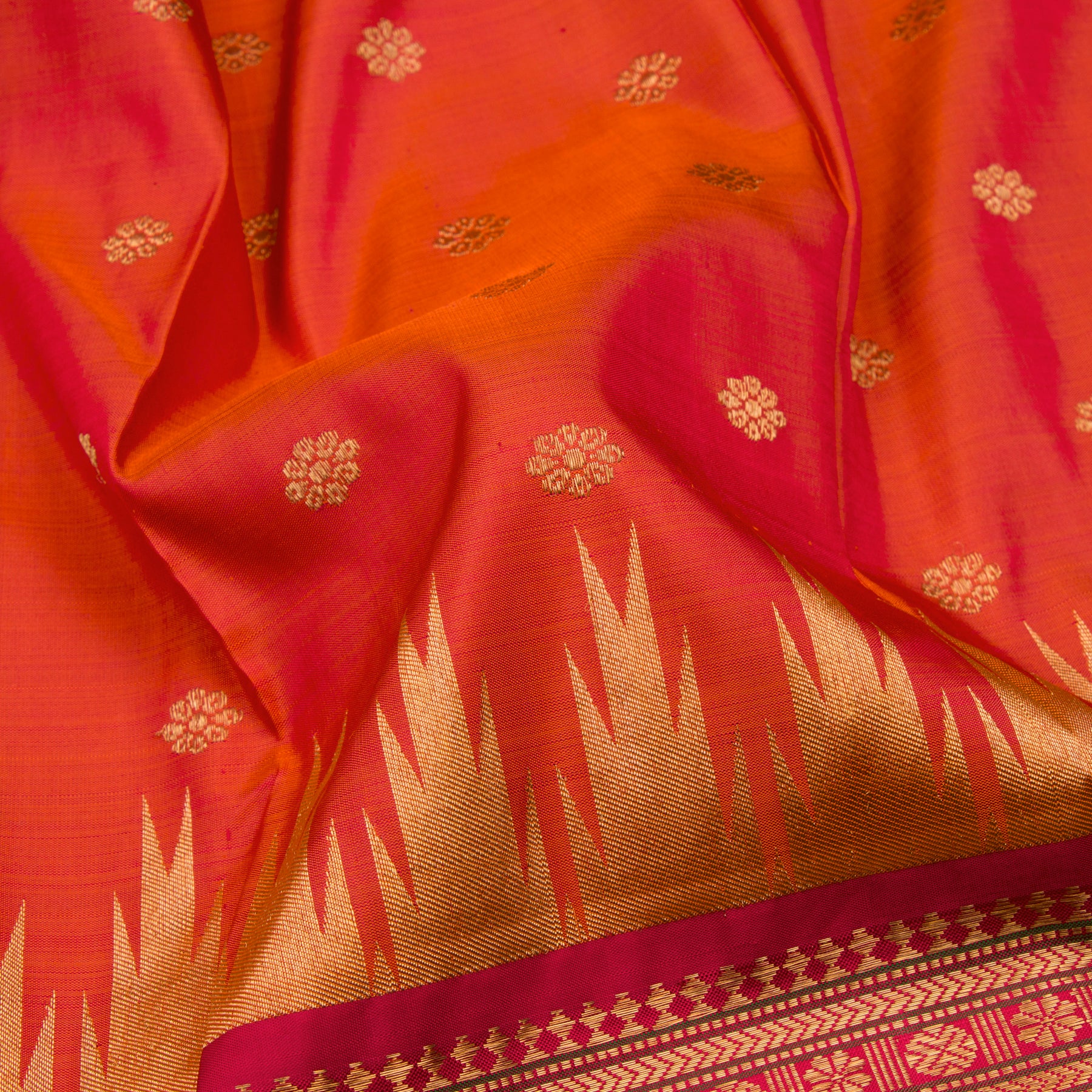 Kanakavalli Kanjivaram Silk Sari 23-041-HS001-11069 - Fabric View