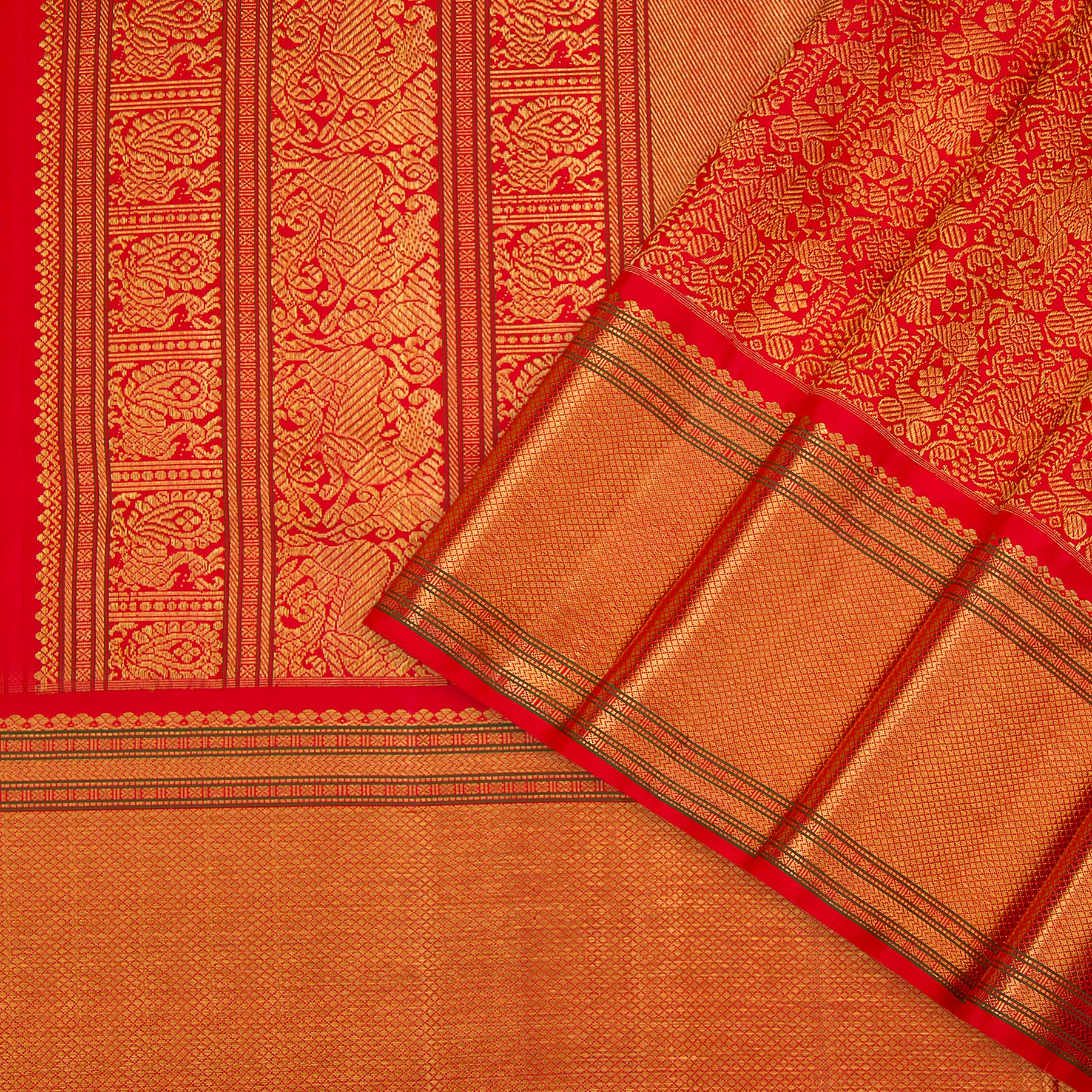 Kanakavalli Kanjivaram Silk Sari 23-041-HS001-11576 - Cover View