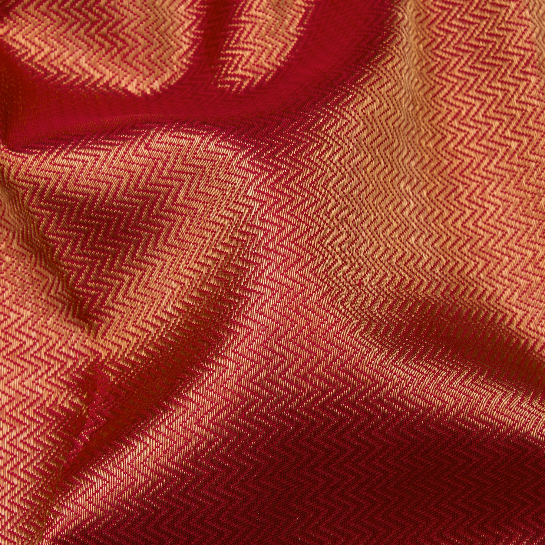 Kanakavalli Kanjivaram Silk Sari 23-041-HS001-12843 - Fabric View