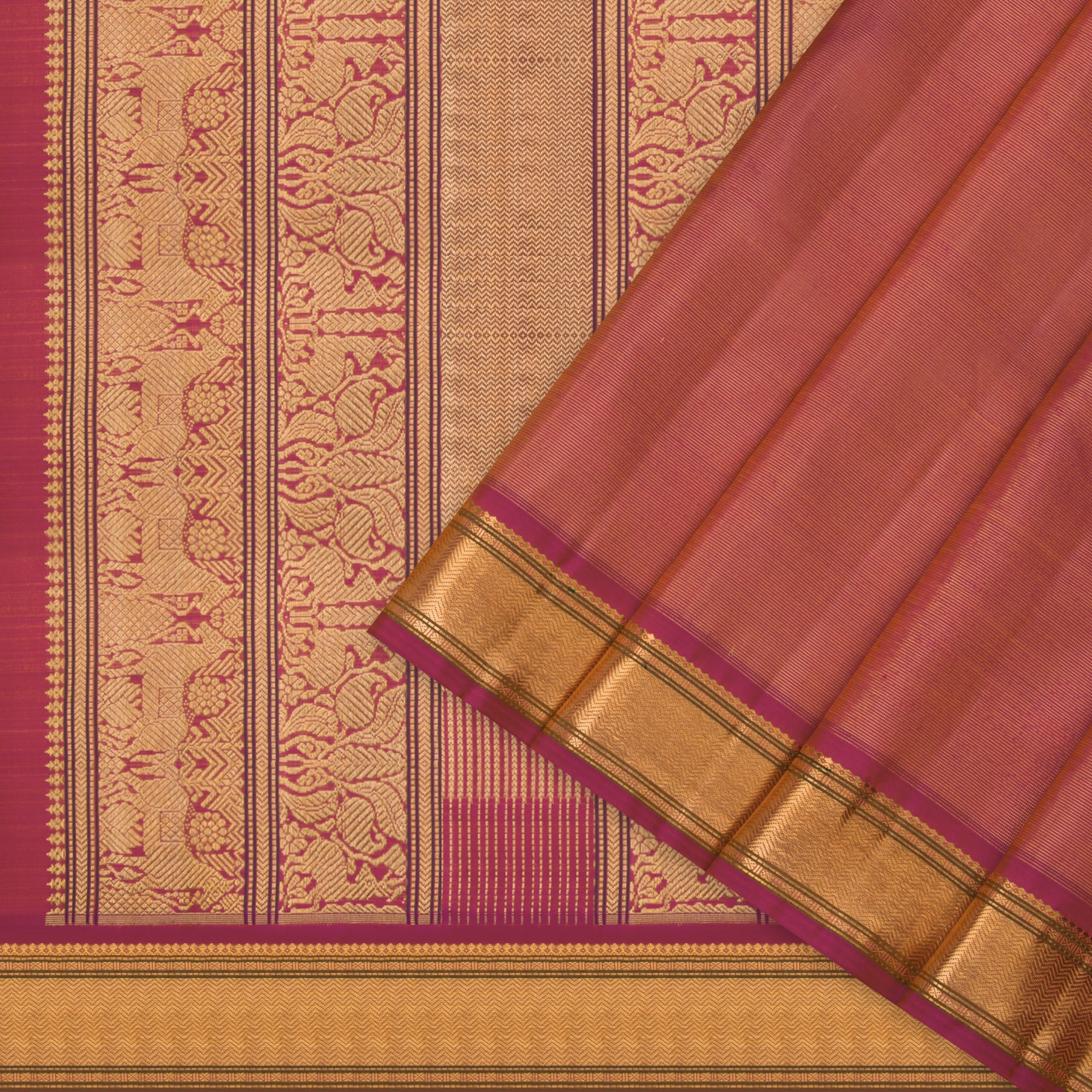 Kanakavalli Kanjivaram Silk Sari 23-041-HS001-13147 - Cover View