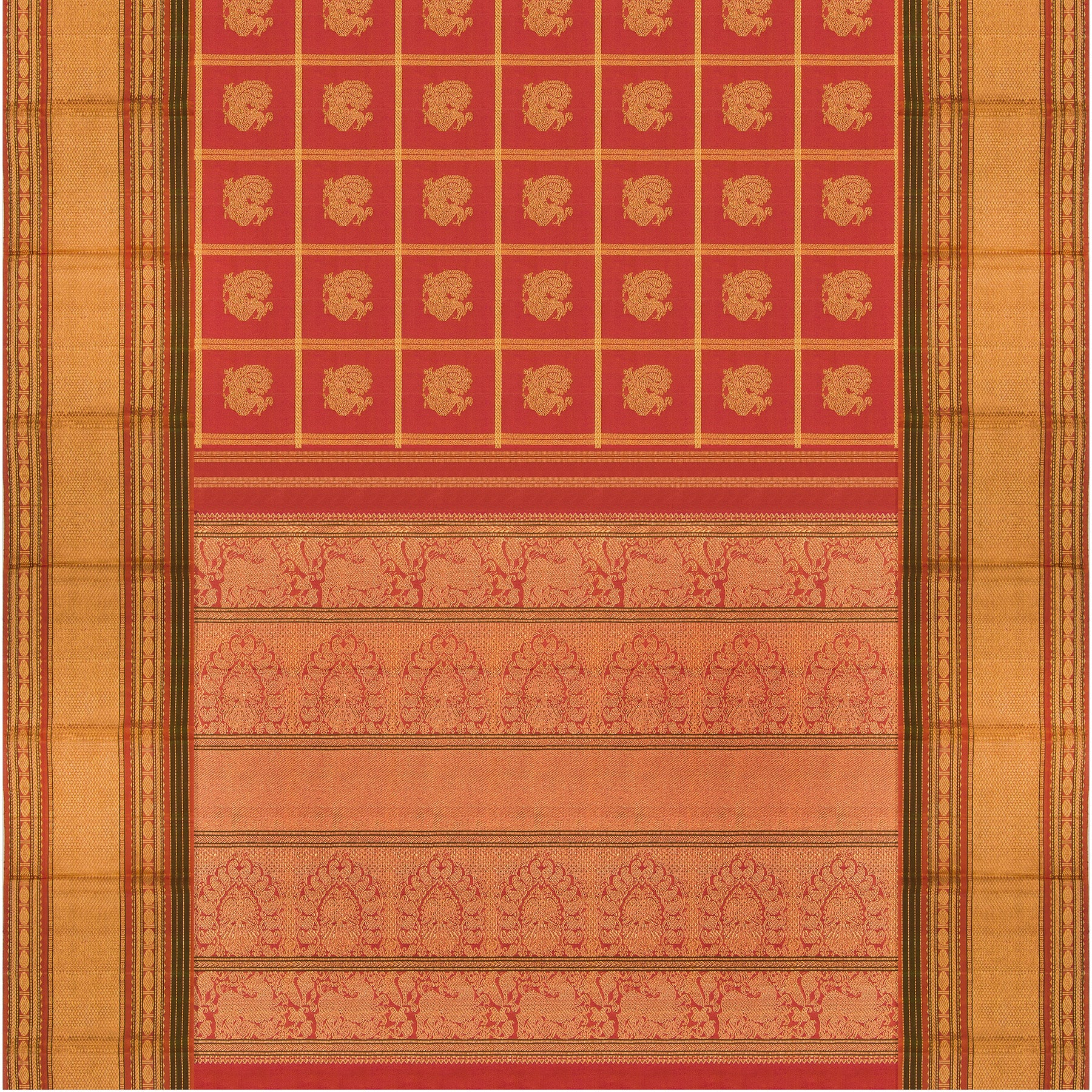 Kanakavalli Kanjivaram Silk Sari 23-041-HS001-14058 - Full View