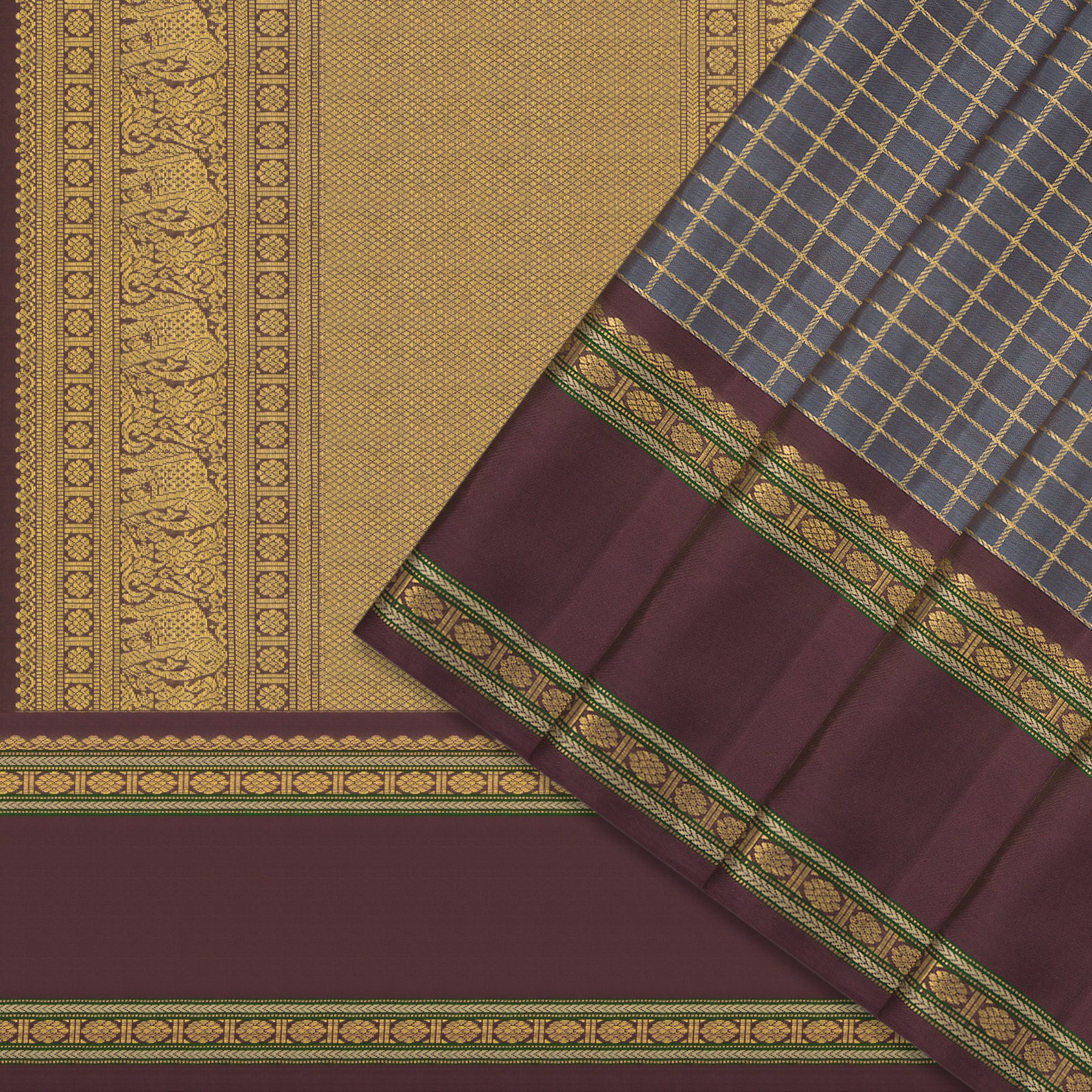 Kanakavalli Kanjivaram Silk Sari 23-041-HS001-14511 - Cover View