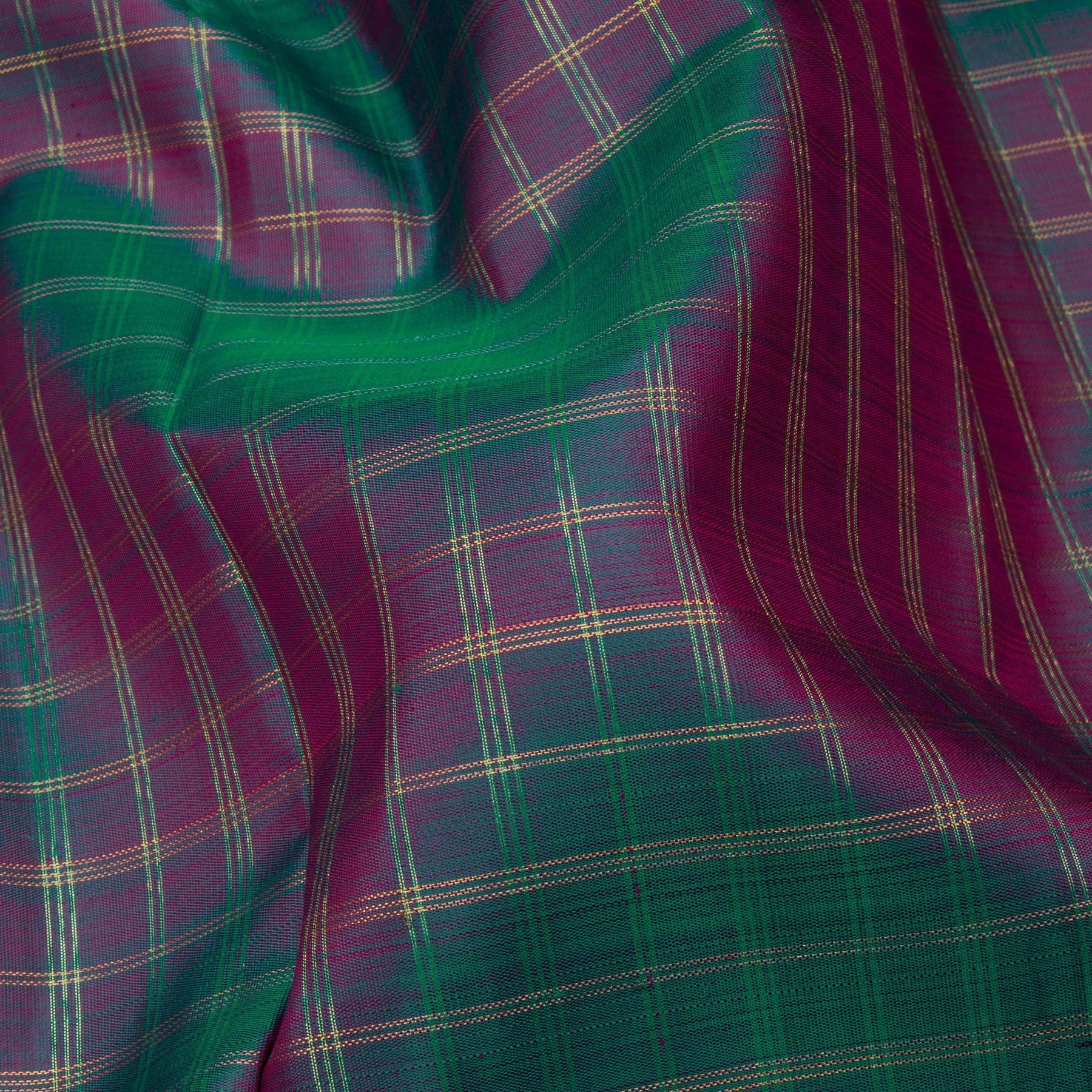 Kanakavalli Kanjivaram Silk Sari 23-041-HS001-14515 - Fabric View