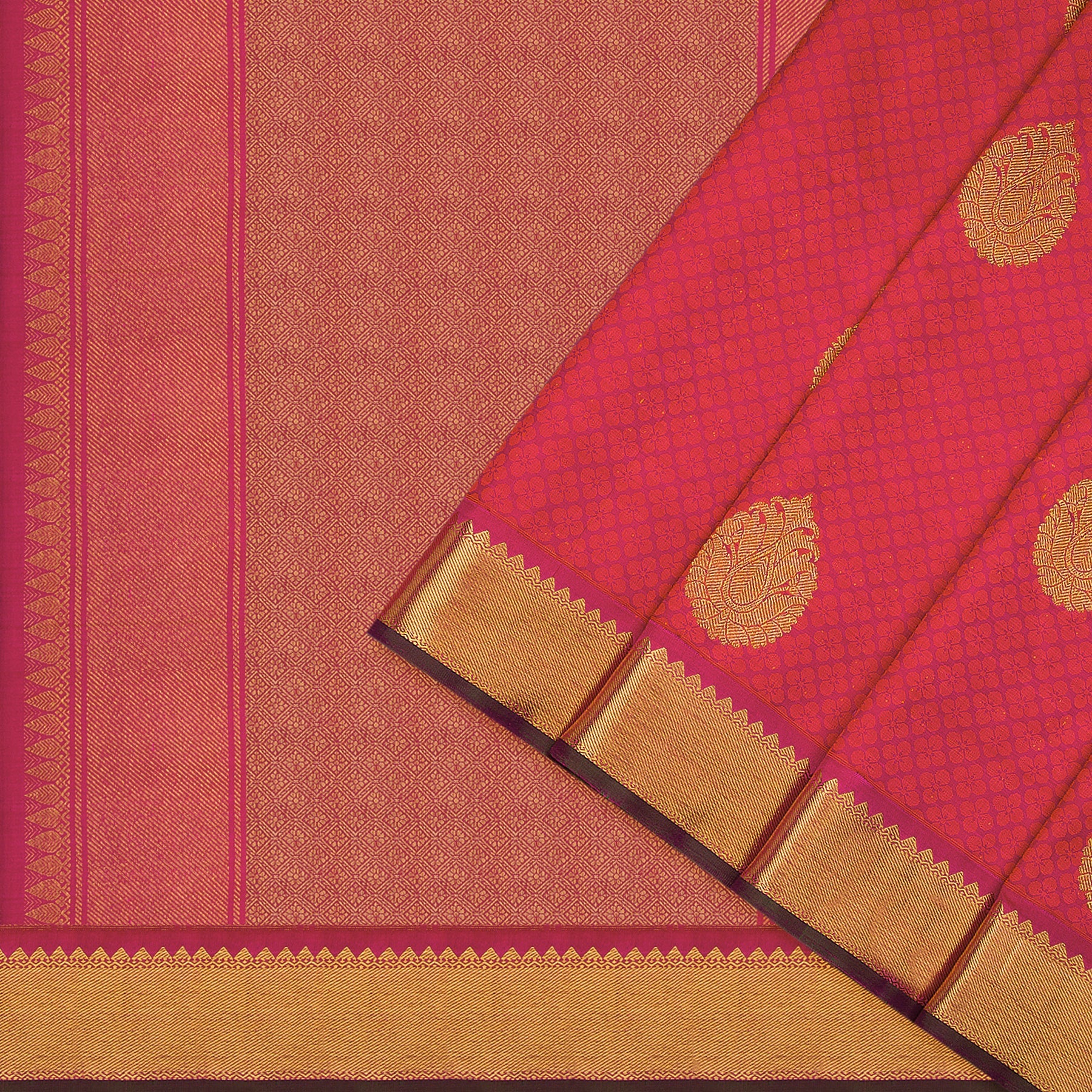 Kanakavalli Kanjivaram Silk Sari 23-090-HS001-00078 - Cover View