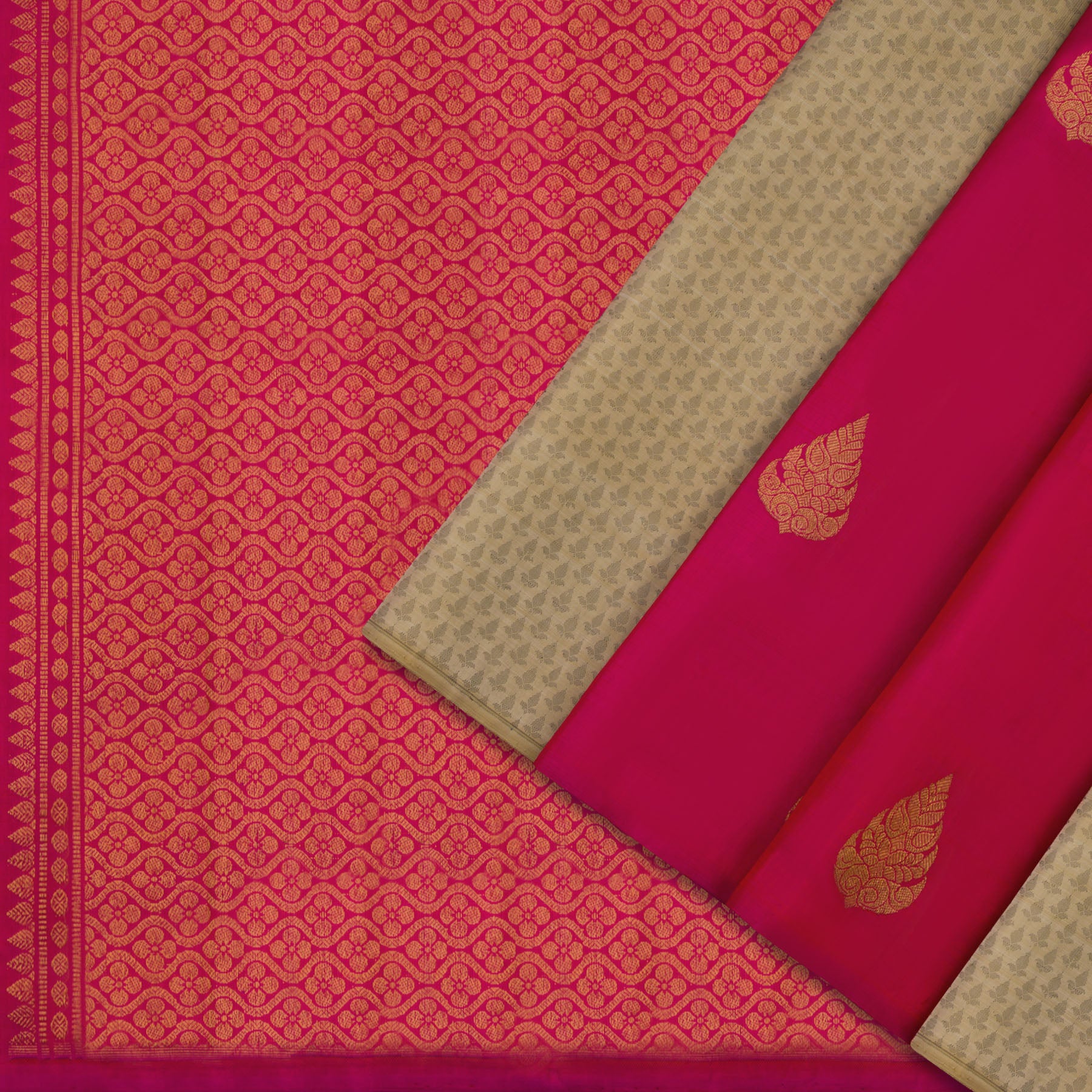 Kanakavalli Kanjivaram Silk Sari 23-092-HS001-00090 - Cover View