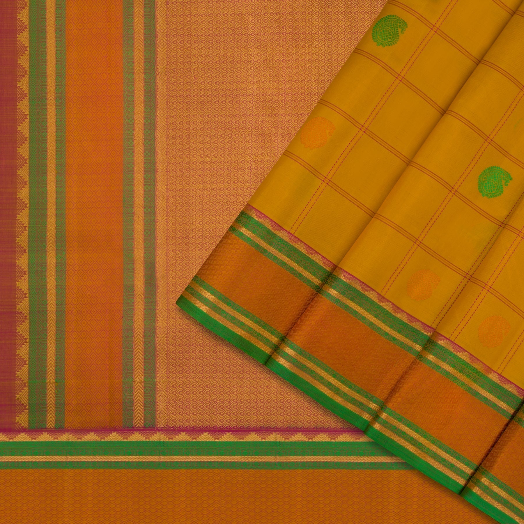 Kanakavalli Kanjivaram Silk Sari 23-100-HS001-00562 - Cover View