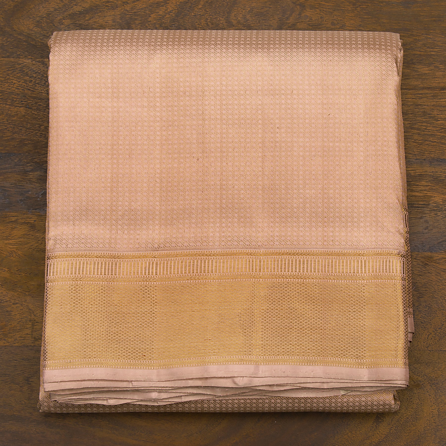 Kanakavalli Kanjivaram Silk Angavastram CO-ORD 23-110-AF001-12914 - Folded View