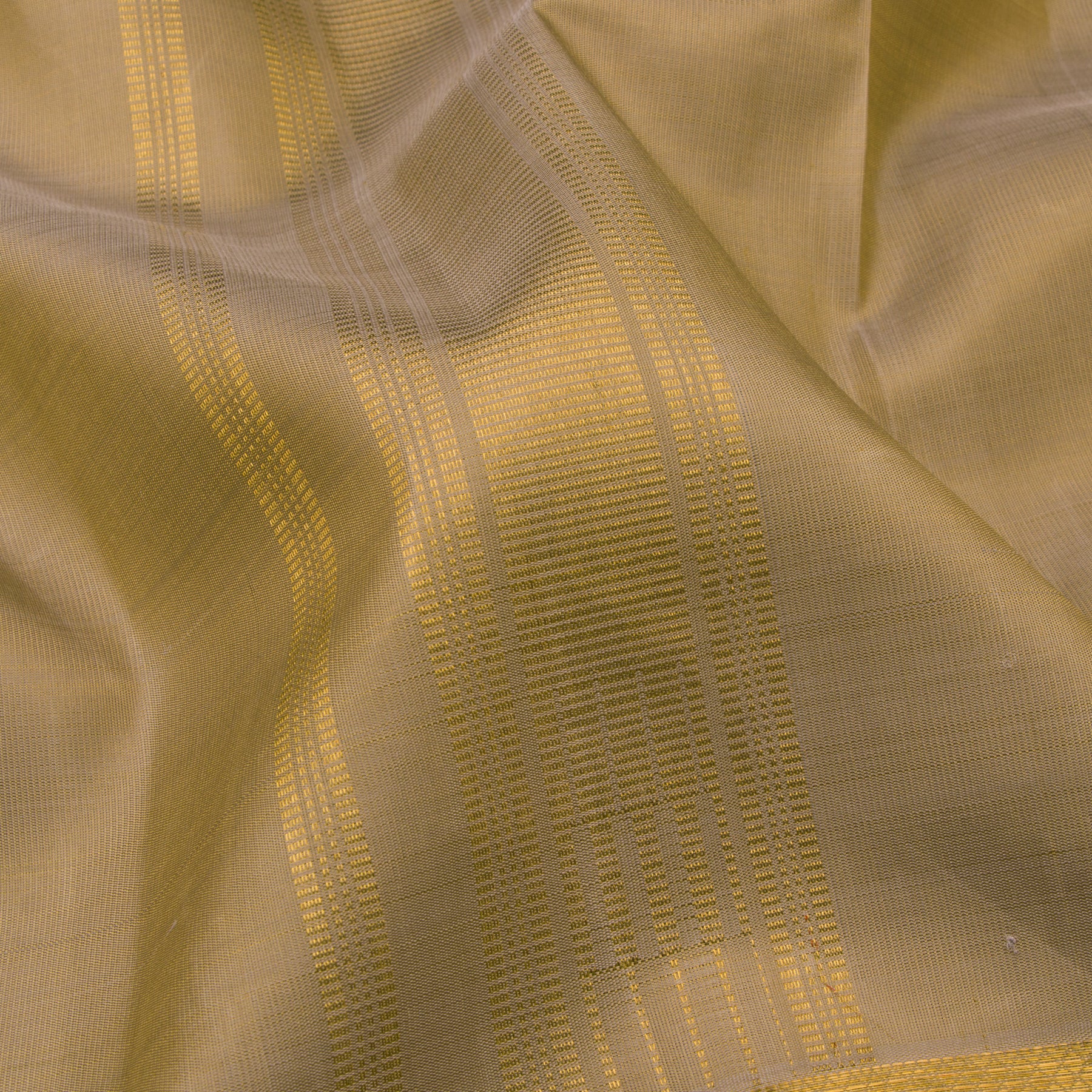 Kanakavalli Kanjivaram Silk Angavastram Set 23-110-HA001-03875 - Detail Fabric View