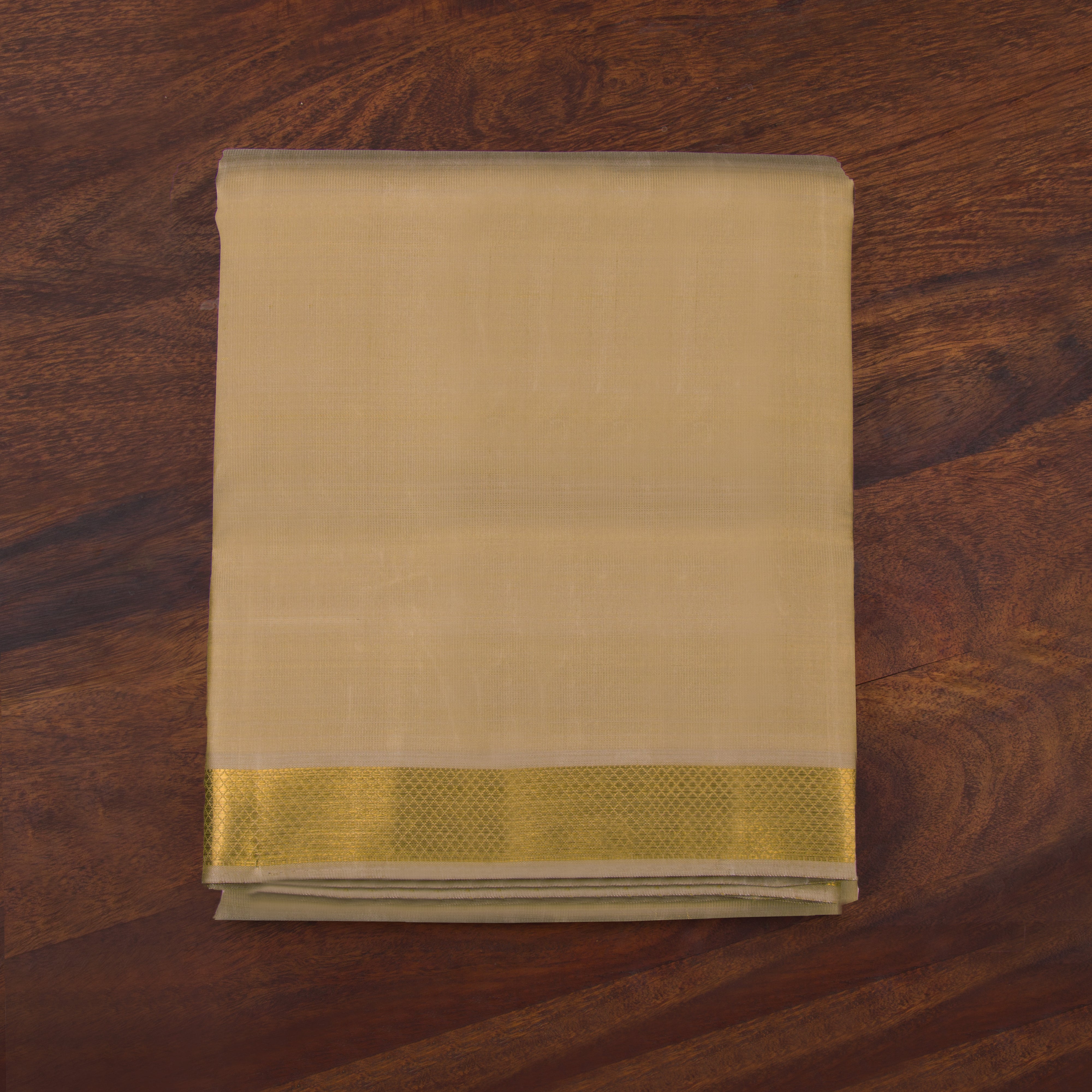 Kanakavalli Kanjivaram Silk Angavastram Set 23-110-HA001-03875 - Folded View