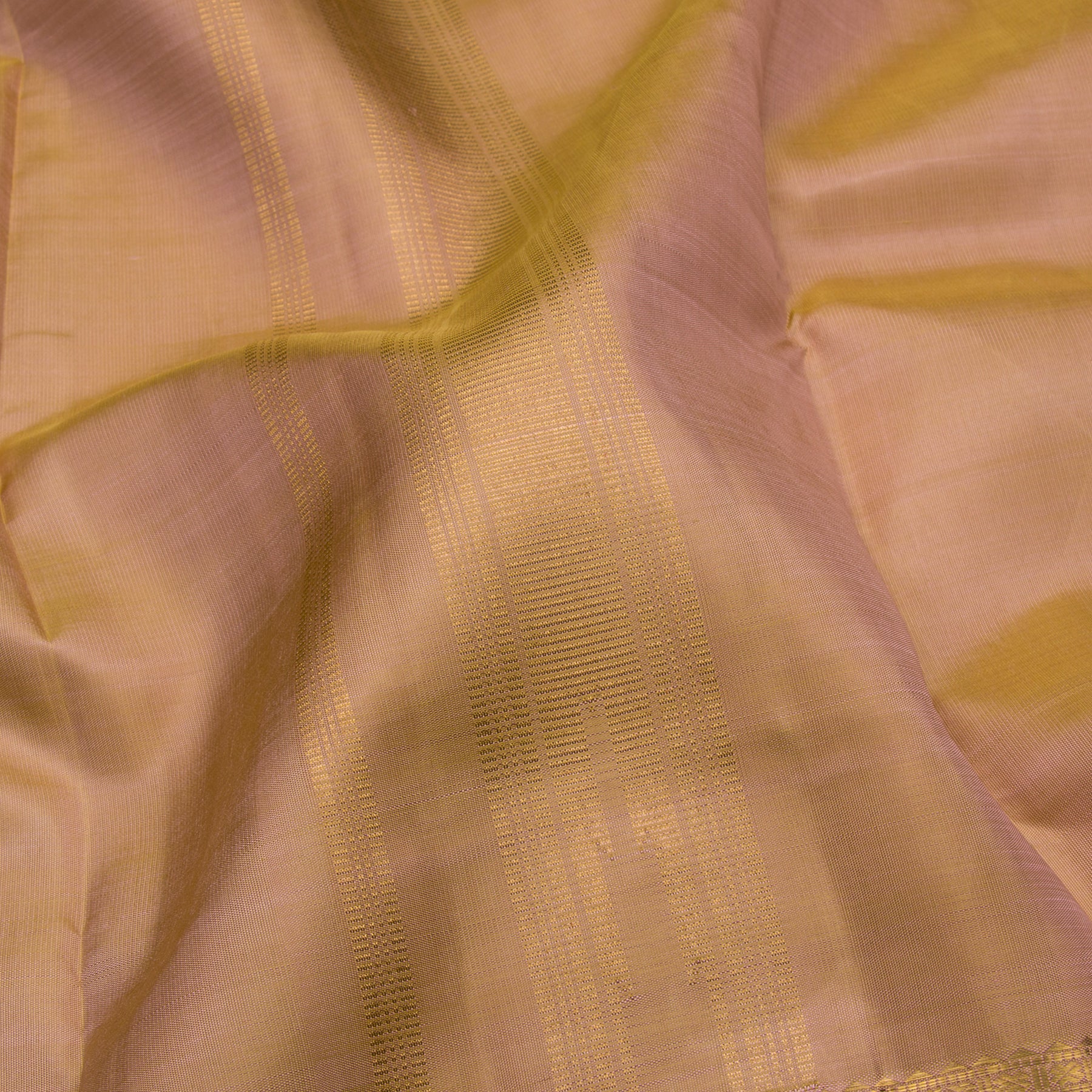 Kanakavalli Kanjivaram Silk Angavastram Set 23-110-HA001-08368 - Fabric View