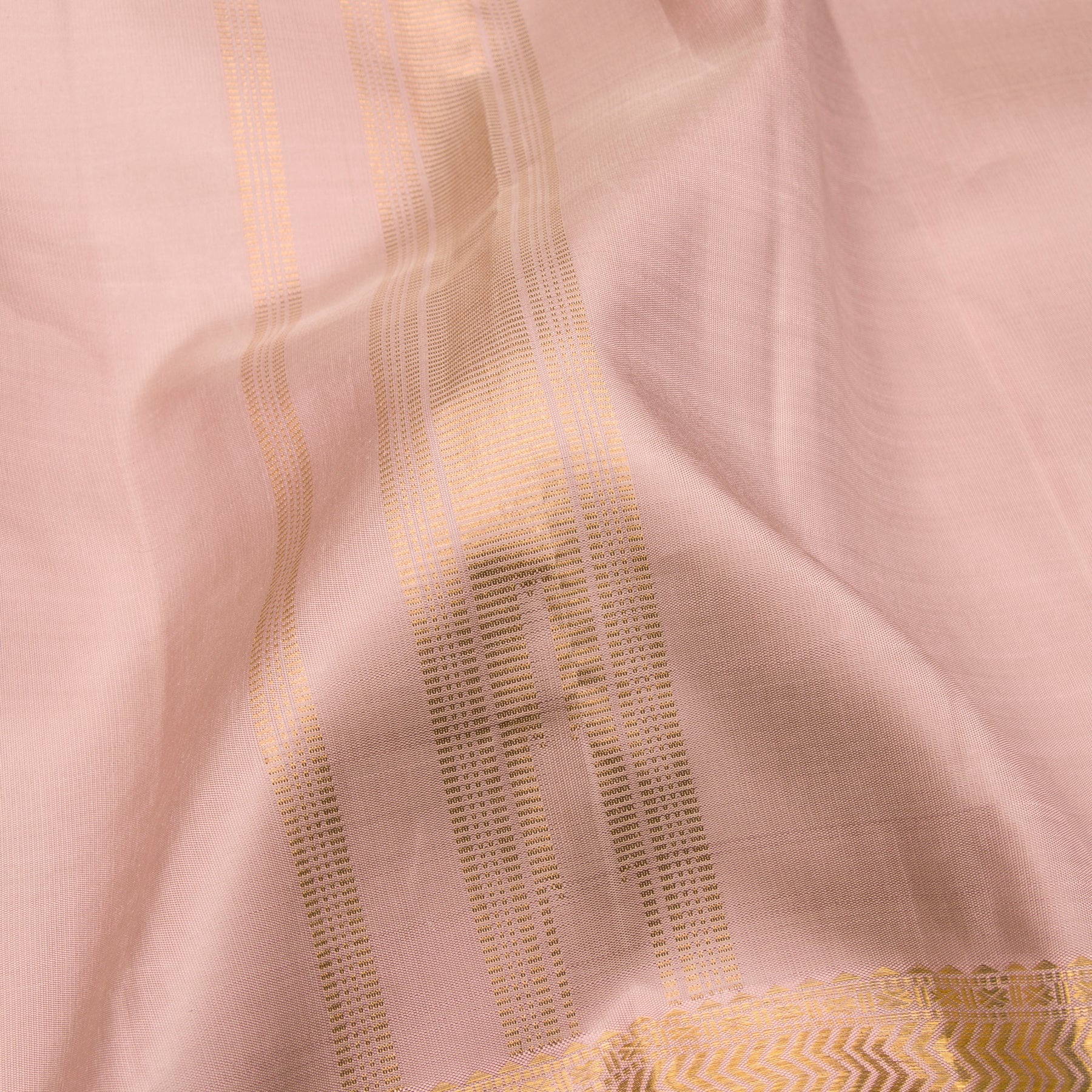 Kanakavalli Kanjivaram Silk Angavastram Set 23-110-HA001-09090 - Detail Fabric View